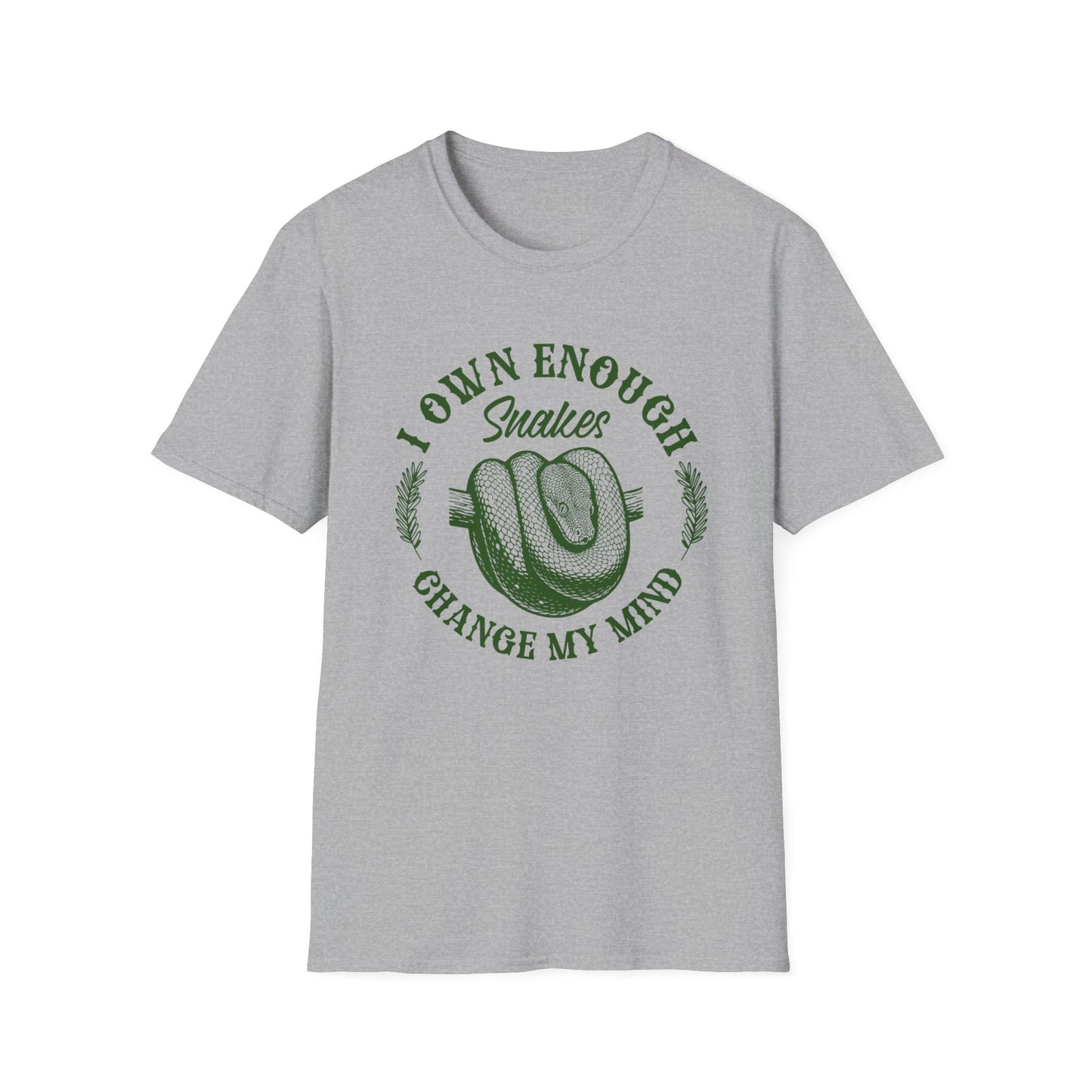 I Own Enough Snakes T-Shirt – Change My Mind Funny Reptile Keeper Tee