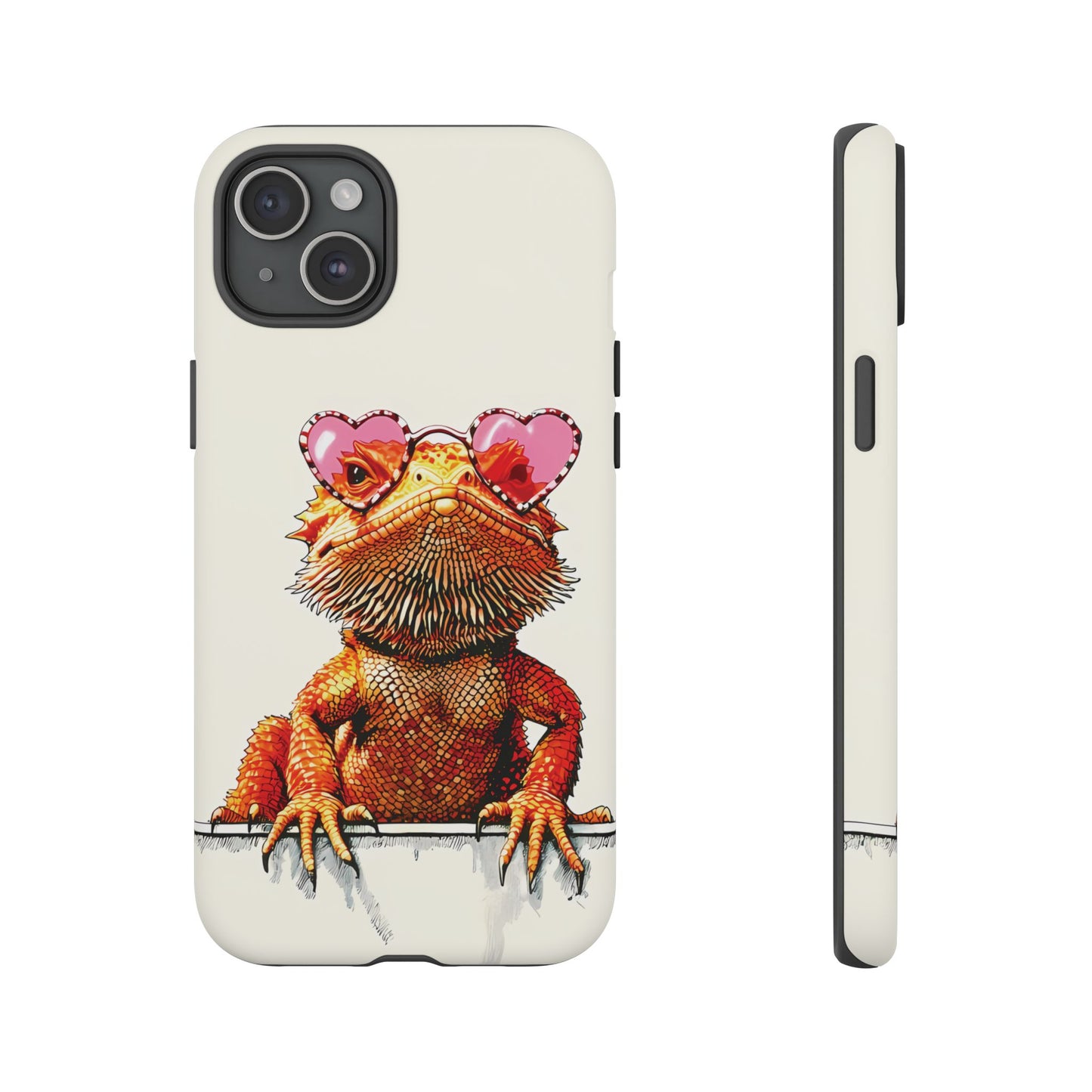 Valentines Day iPhone Case for Reptile Keepers | Bearded Dragon Lover Gift | Cute Herpetology Phone Case | Scaly Love Design