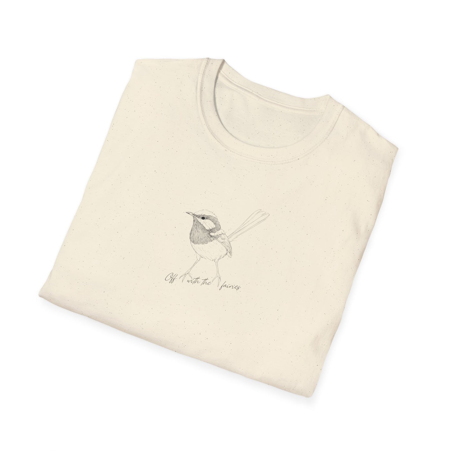 Superb Blue Fairy-wren T-Shirt | Off With the Fairies Aussie Bird Tee, Nature Gift
