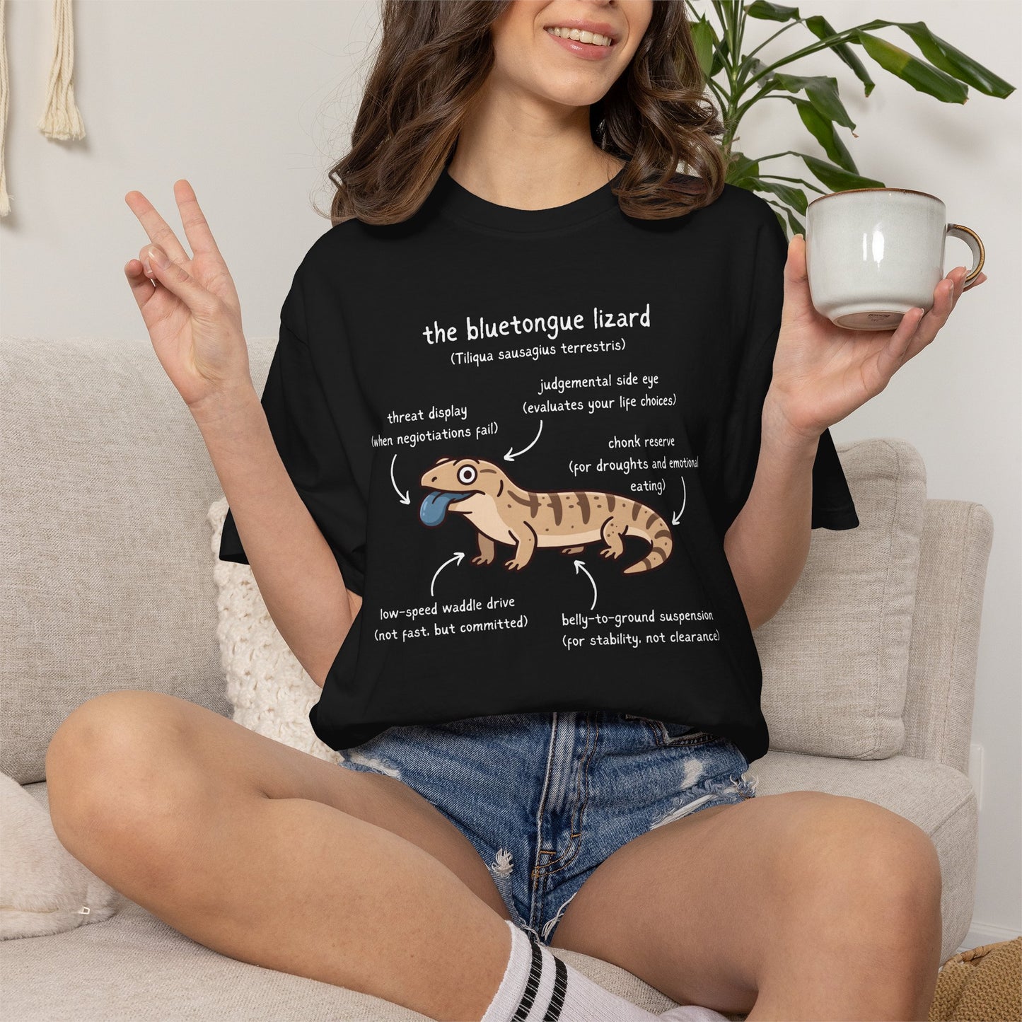 Anatomy of a Blue Tongue Lizard Shirt, Comfort Colors Reptile Tee, Funny Bluetongue Skink T Shirt, Australian Lizard Gift, Herpetology Shirt