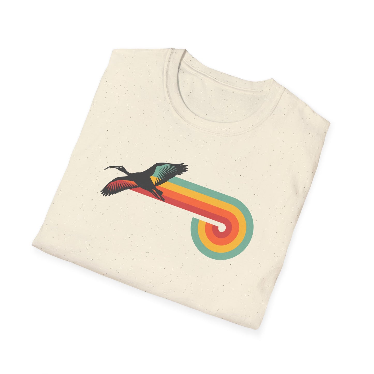 Retro Ibis T-Shirt, Bin Chicken Shirt, Funny Australian Bird Tee, Vintage Aussie Wildlife Shirt, White Ibis Graphic T-Shirt