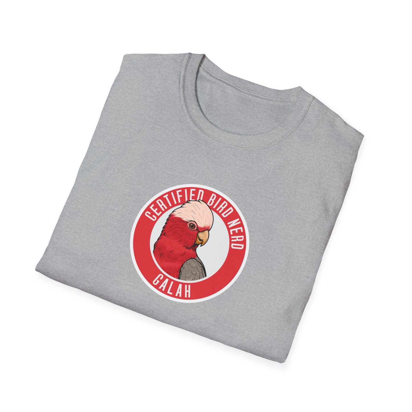 Galah T-Shirt, Certified Bird Nerd Shirt, Australian Bird Tee, Pink Cockatoo Shirt, Birdwatching Gift, Wildlife Lover Tee