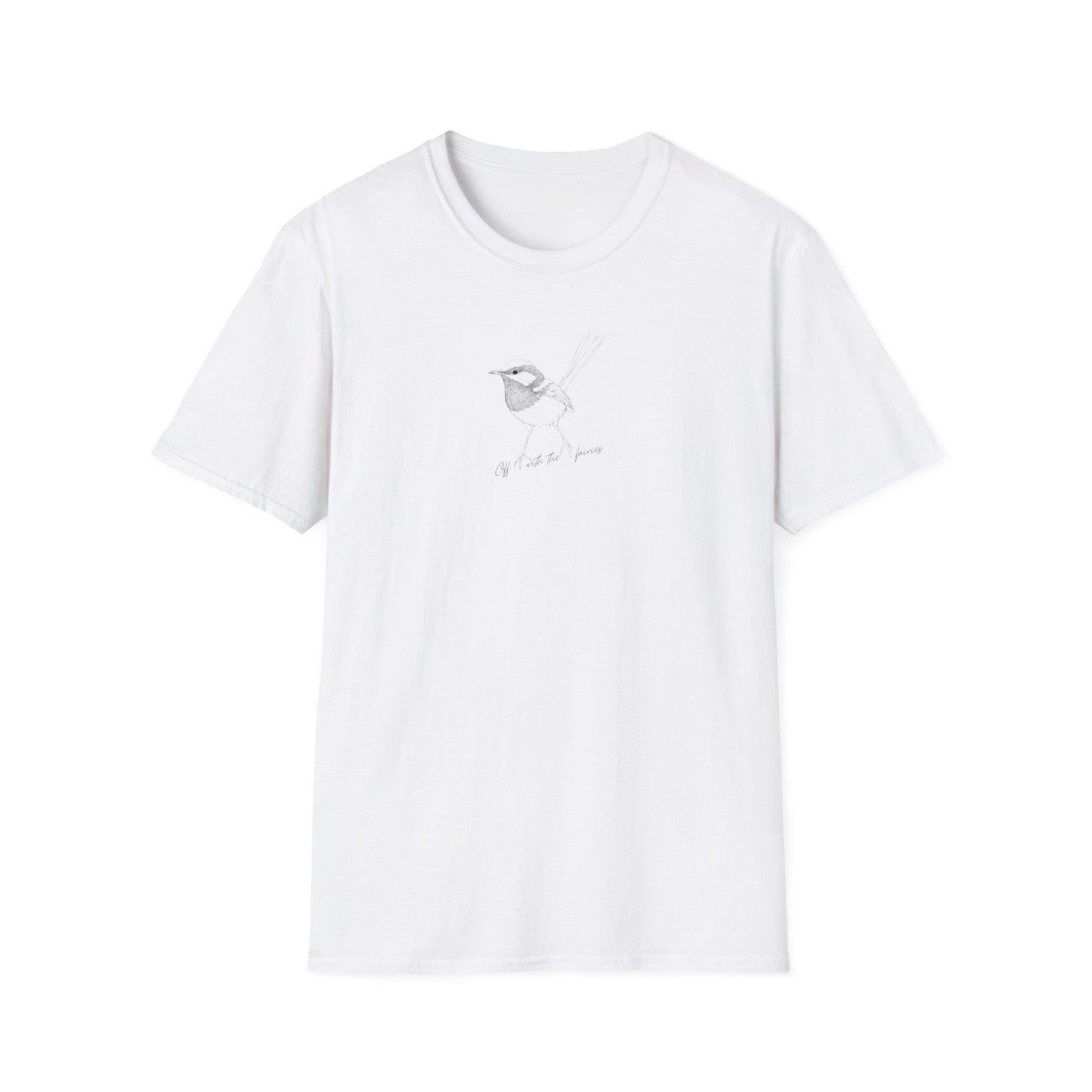 Superb Blue Fairy-wren T-Shirt | Off With the Fairies Aussie Bird Tee, Nature Gift