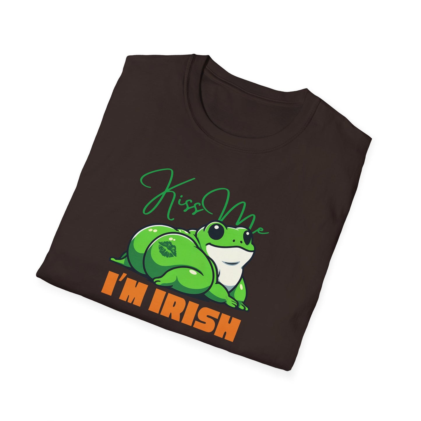 Frog St Patrick’s Day T-Shirt, Kiss Me I’m Irish Frog Shirt, Frog Lover Tee, Amphibian St Paddy’s Day Shirt, Irish Party Tee