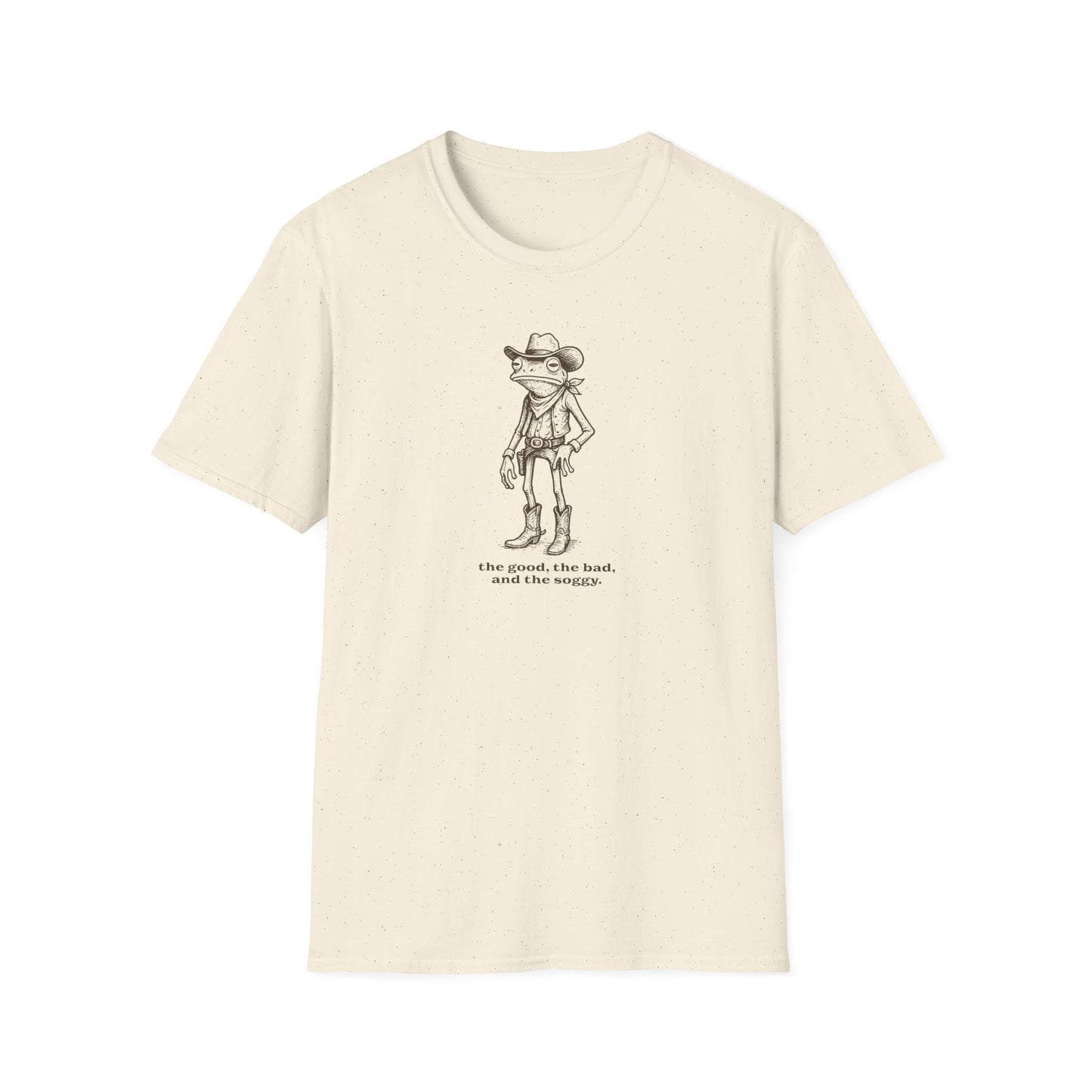 Frog Cowboy T-Shirt The Good The Bad and The Soggy Shirt, Funny Western Frog Tee, Cute Amphibian Gift, Meme Animal Shirt