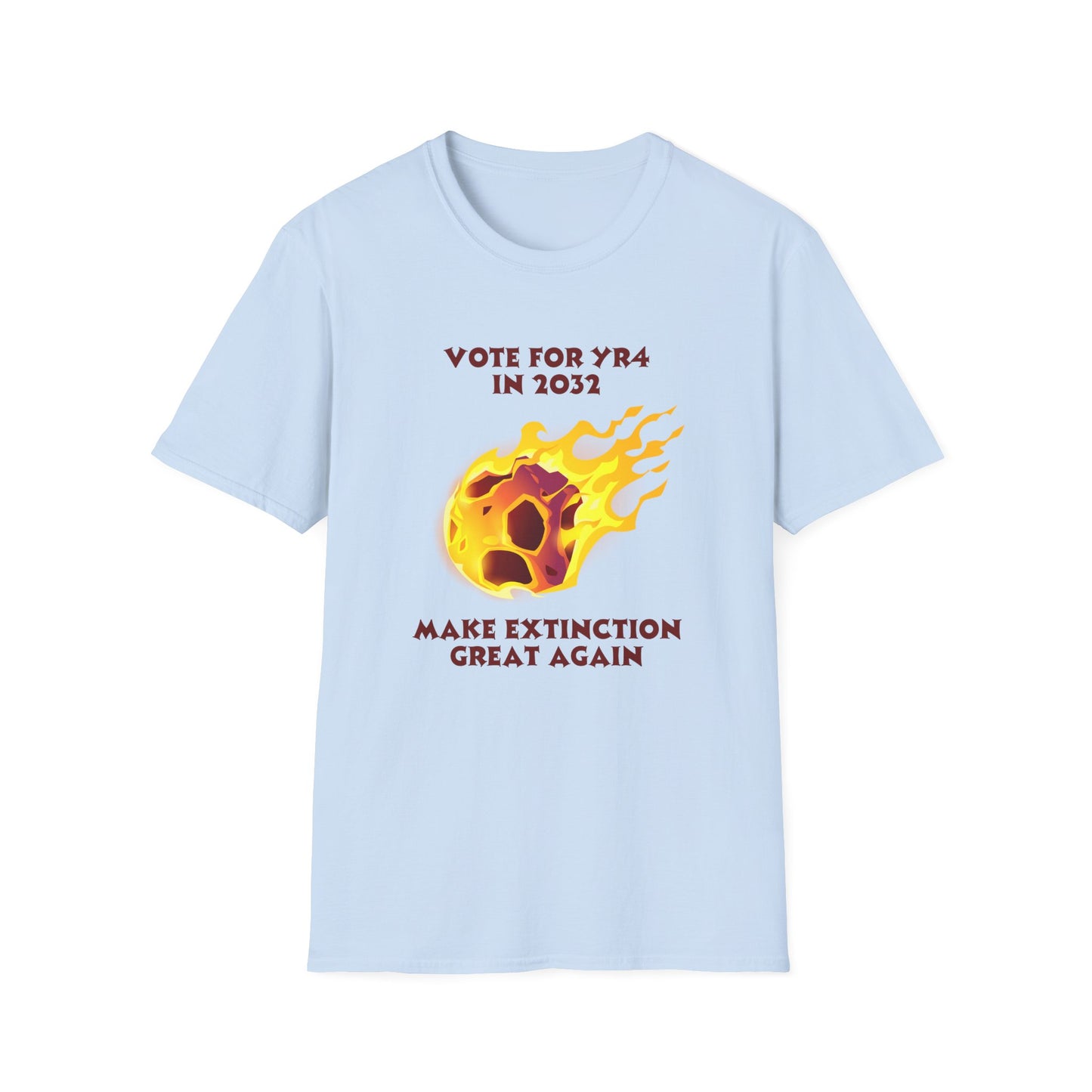 YR4 Asteroid T-Shirt – Make Extinction Great Again Funny Science Space Tee