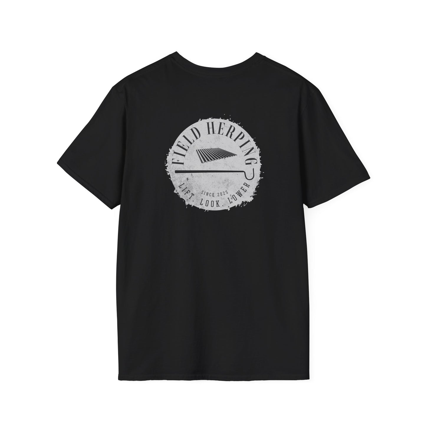 Field Herping T-Shirt, Back Print Herping Shirt, Lift Look Lower Tee, Reptile Lover Gift, Snake Hook Shirt, Wildlife Graphic Tee