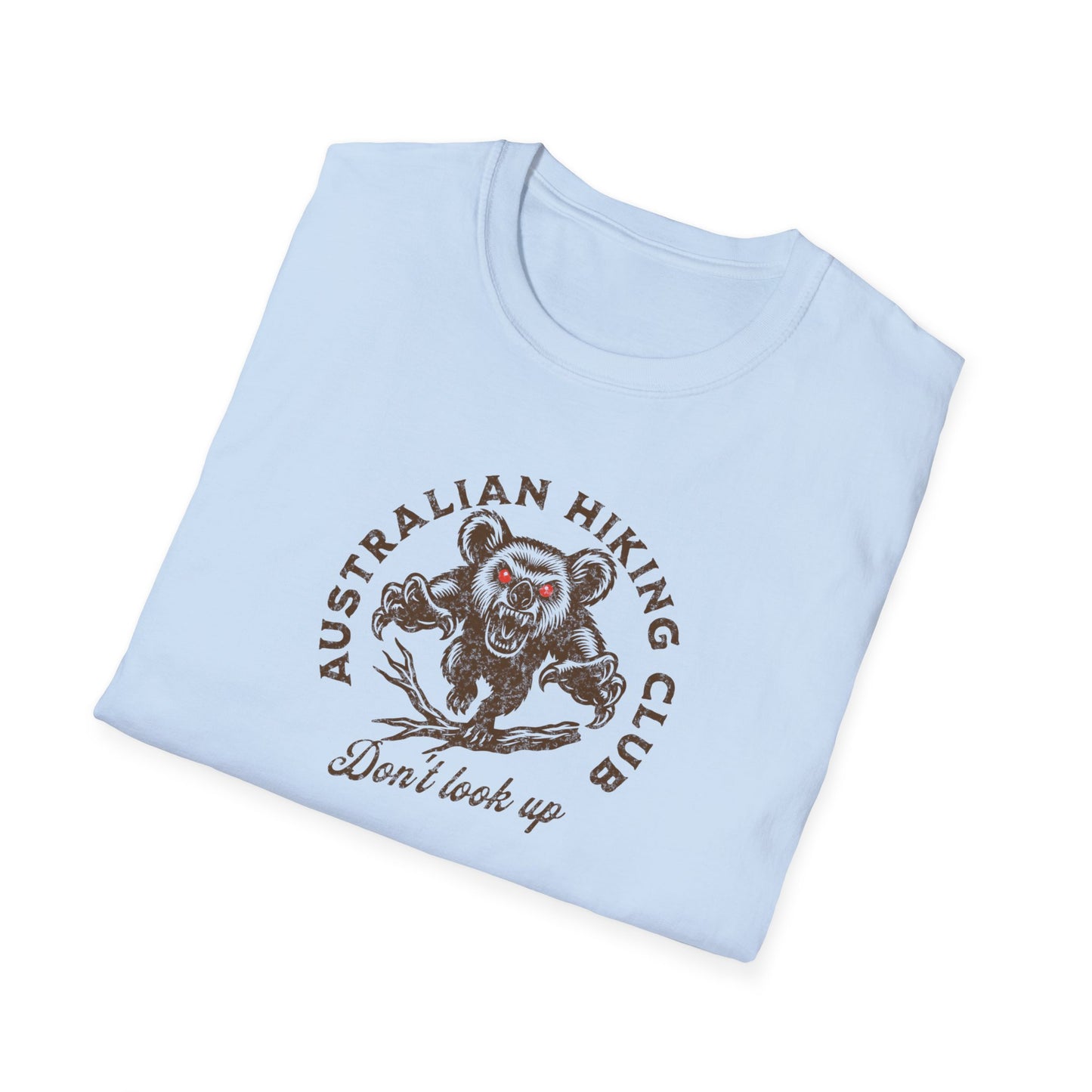 Drop Bear T-Shirt Australian Hiking Club Don’t Look Up, Funny Aussie Shirt, Drop Bear Warning Tee, Australia Meme Shirt, Hiking Gift