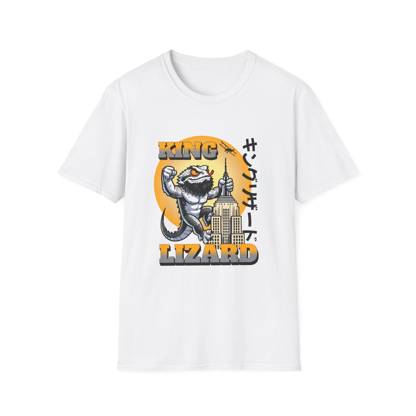 King Lizard Bearded Dragon Unisex Softstyle T-Shirt | Reptile Tee
