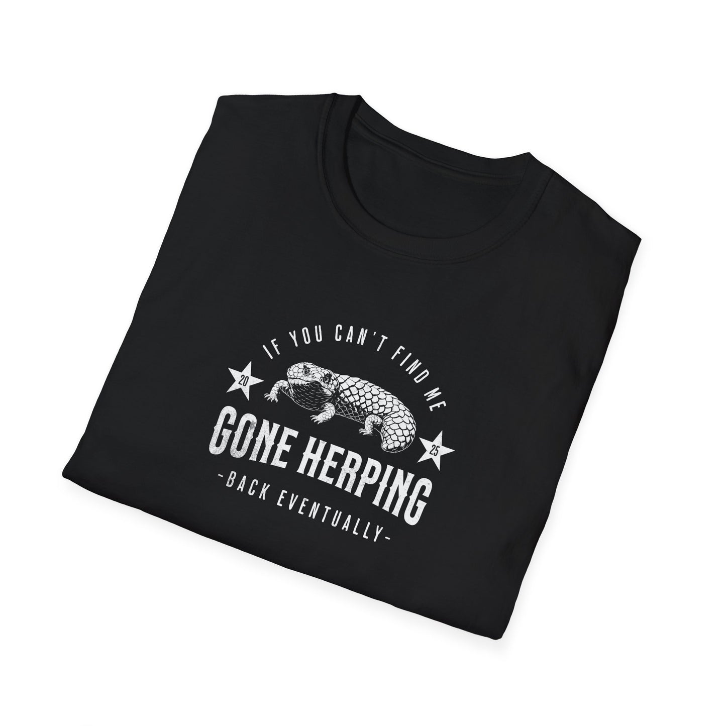 Shingleback Gone Herping T-Shirt, Reptile Lover Shirt, Field Herping Tee, Blue Tongue Lizard Gift, Herper Wildlife Graphic Tee