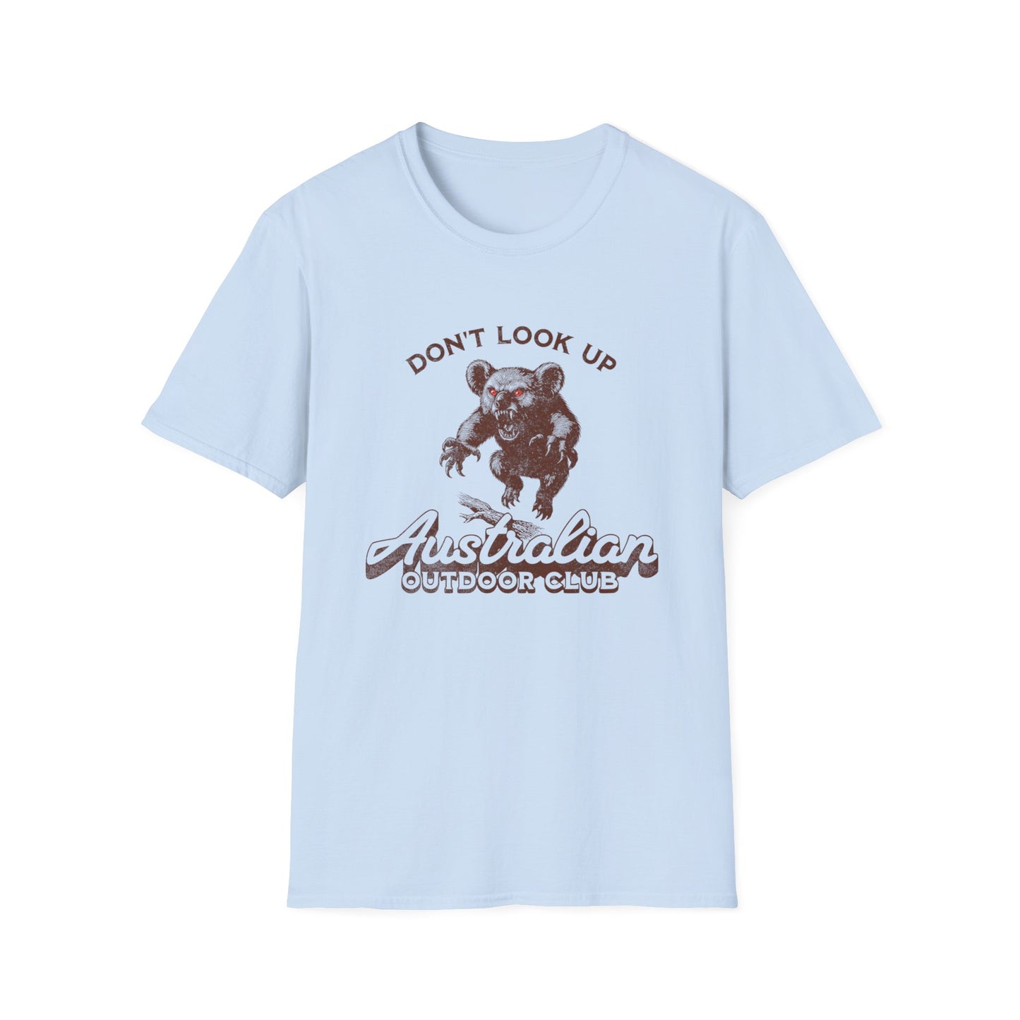 Australian Outdoor Club T-Shirt – Drop Bear Don’t Look Up Funny Aussie Tee