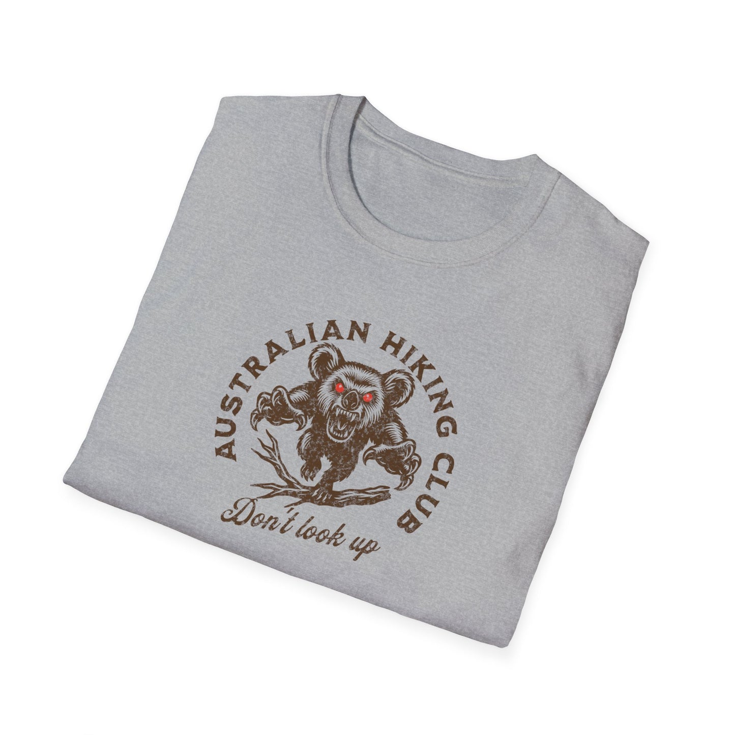 Drop Bear T-Shirt Australian Hiking Club Don’t Look Up, Funny Aussie Shirt, Drop Bear Warning Tee, Australia Meme Shirt, Hiking Gift