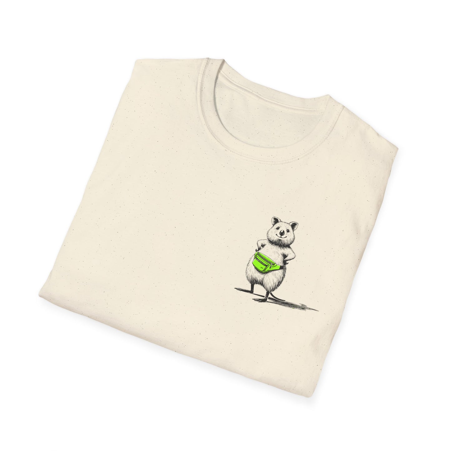 Whimsical Quokka T-Shirt, Cute Quokka Shirt, Happy Animal Tee, Aussie Wildlife Shirt, Smiling Quokka Gift, Funny Australian Animal Tee