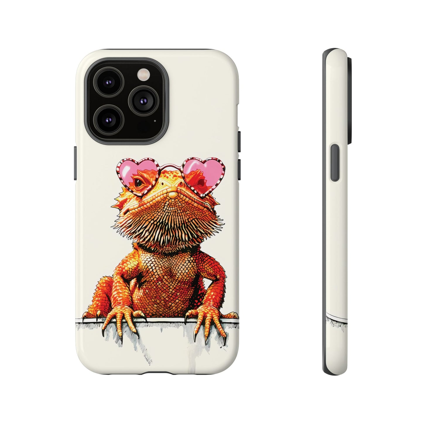 Valentines Day iPhone Case for Reptile Keepers | Bearded Dragon Lover Gift | Cute Herpetology Phone Case | Scaly Love Design