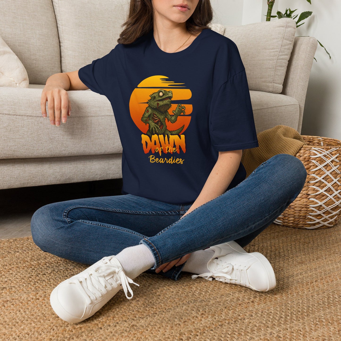 Dawn Of The Beardies T-Shirt, Zombie Bearded Dragon Shirt, Reptile Lover Tee, Halloween Beardie Owner Gift, Lizard Shirt
