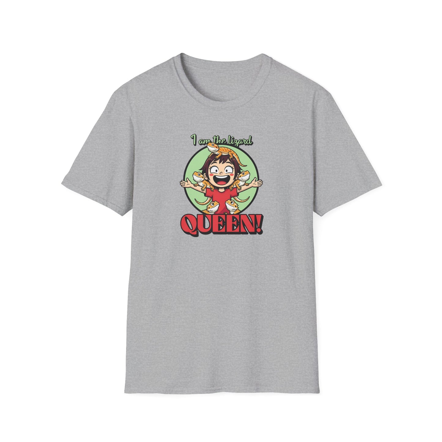 I Am The Lizard Queen T-Shirt, Reptile Lover Shirt, Lizard Mom Tee, Bearded Dragon Gift, Herping Shirt, Cute Reptile Graphic Tee