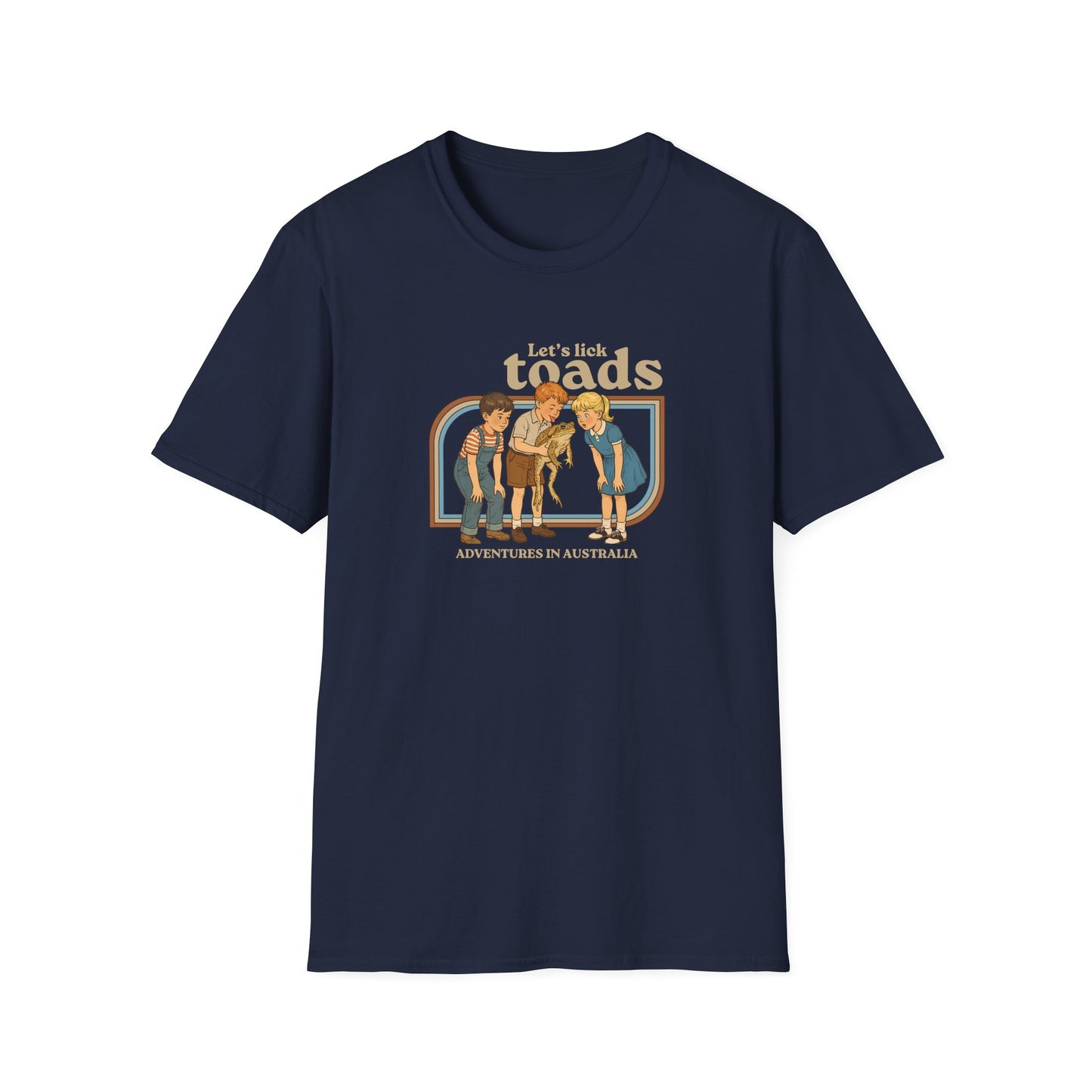 Lets Lick Toads T-Shirt, Funny Cane Toad Shirt, Australian Wildlife Humor Tee, Herpetology Shirt, Retro Toad Shirt, Aussie Frog Shirt
