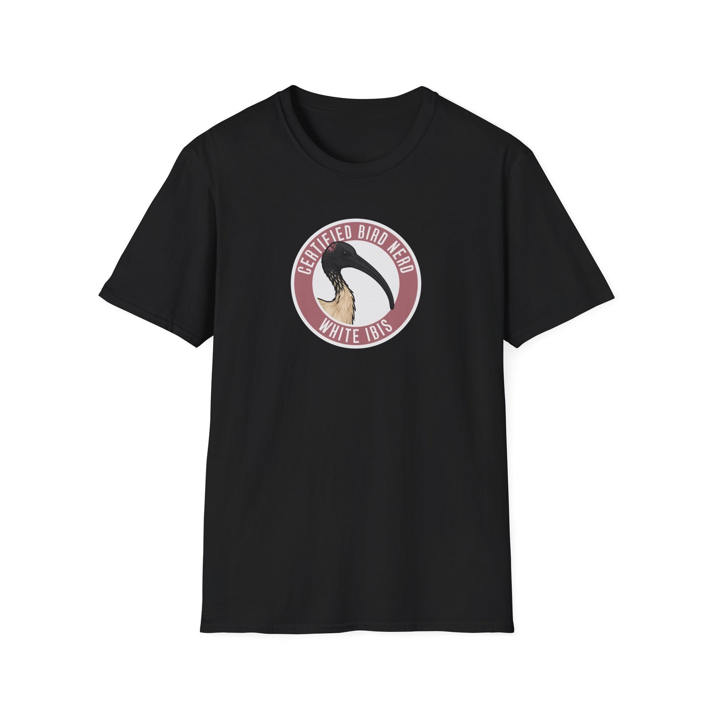 White Ibis T-Shirt, Certified Bird Nerd Shirt, Australian Bird Tee, Birdwatching Gift, Bin Chicken Shirt, Wildlife Graphic Tee