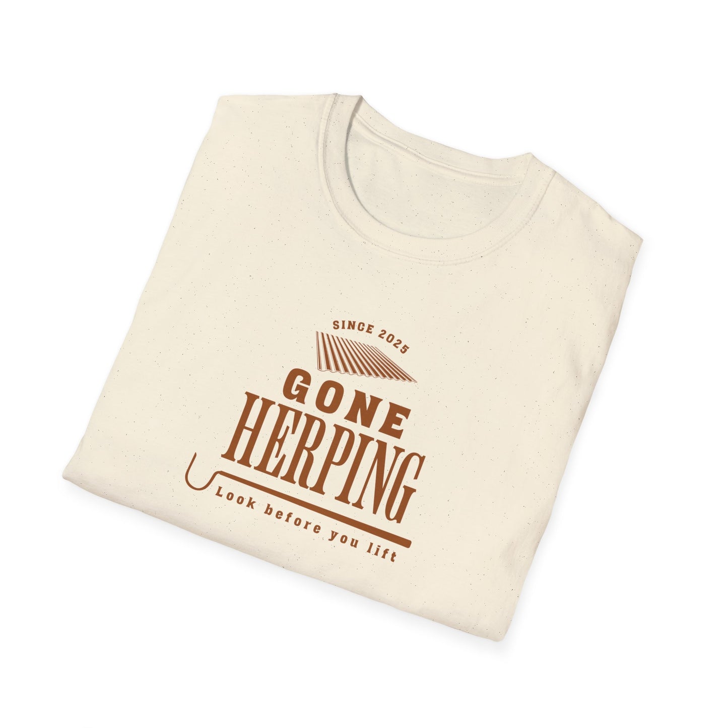 Gone Herping T-Shirt, Look Before You Lift Shirt, Field Herping Tee, Reptile Lover Gift, Snake Lover Shirt, Wildlife Graphic Tee