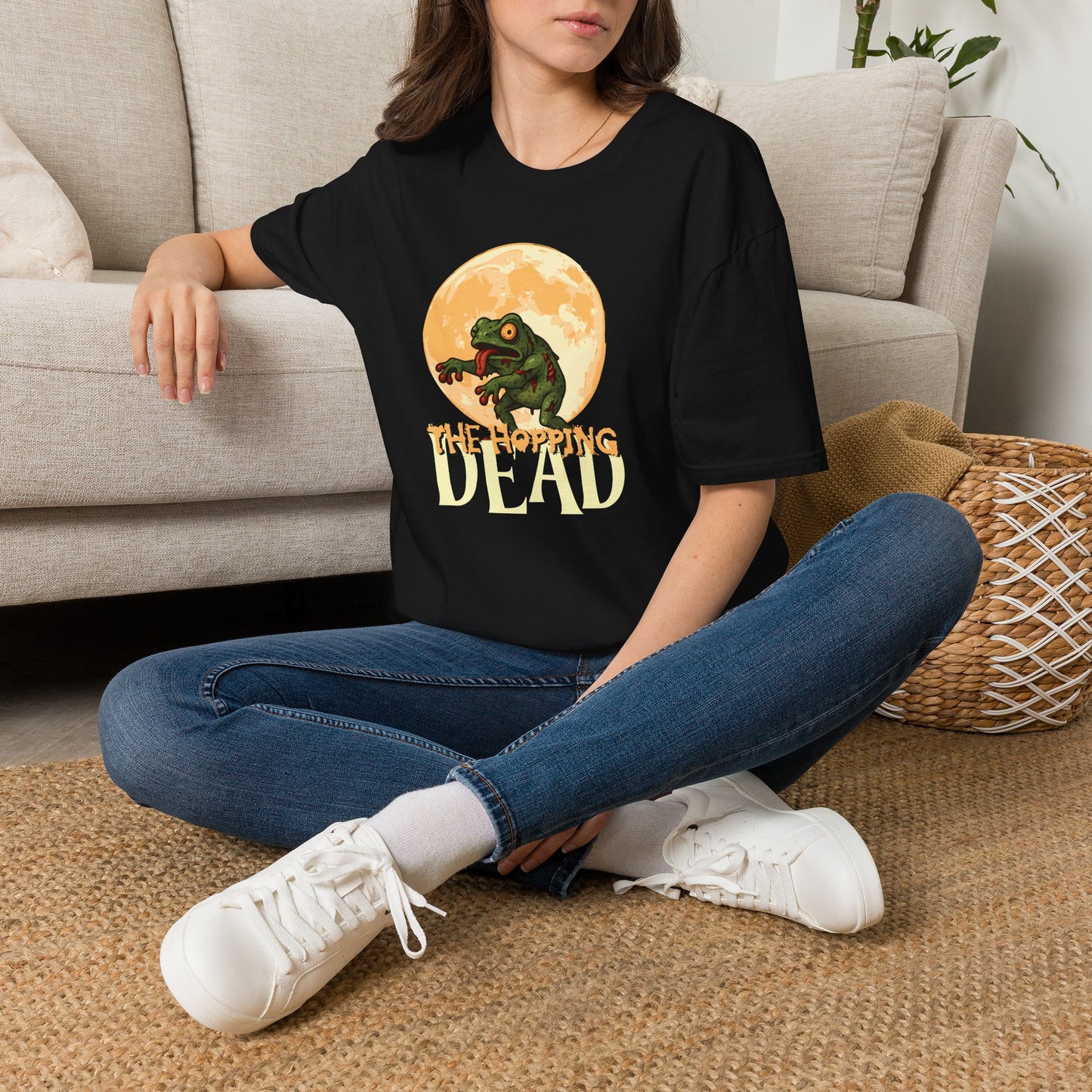 The Hopping Dead Frog T-Shirt, Zombie Frog Shirt, Frog Lover Tee, Halloween Amphibian Shirt, Creepy Cute Wildlife Gift