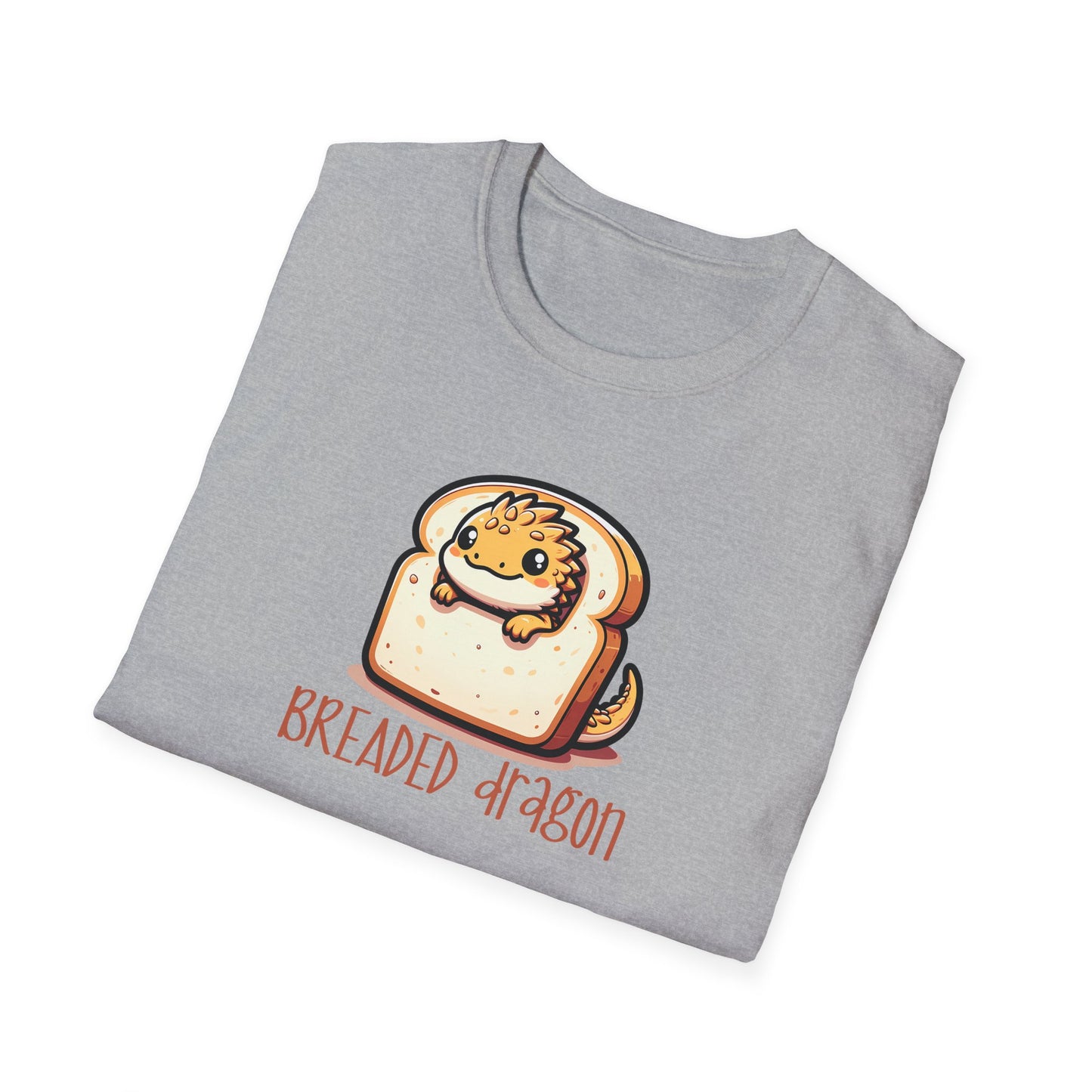 Breaded Dragon T-Shirt, Bearded Dragon Pun Shirt, Cute Reptile Lover Tee, Lizard Gift, Beardie Mom Dad Shirt, Food Pun Graphic Tee