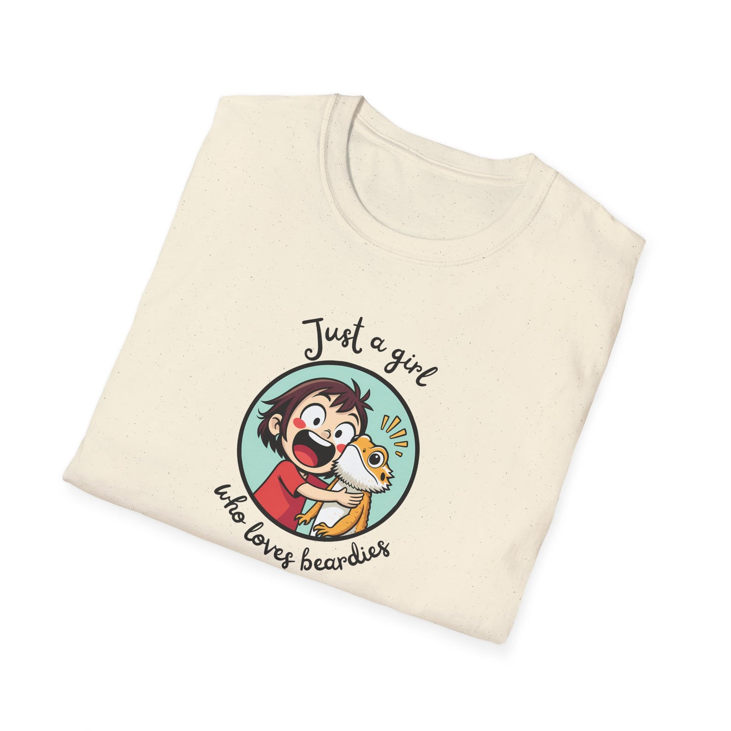 Just A Girl Who Loves Beardies T-Shirt, Bearded Dragon Shirt, Reptile Lover Tee, Beardie Mom Shirt, Cute Lizard T-Shirt, Reptile Keeper Gift, Australian Lizard Tee