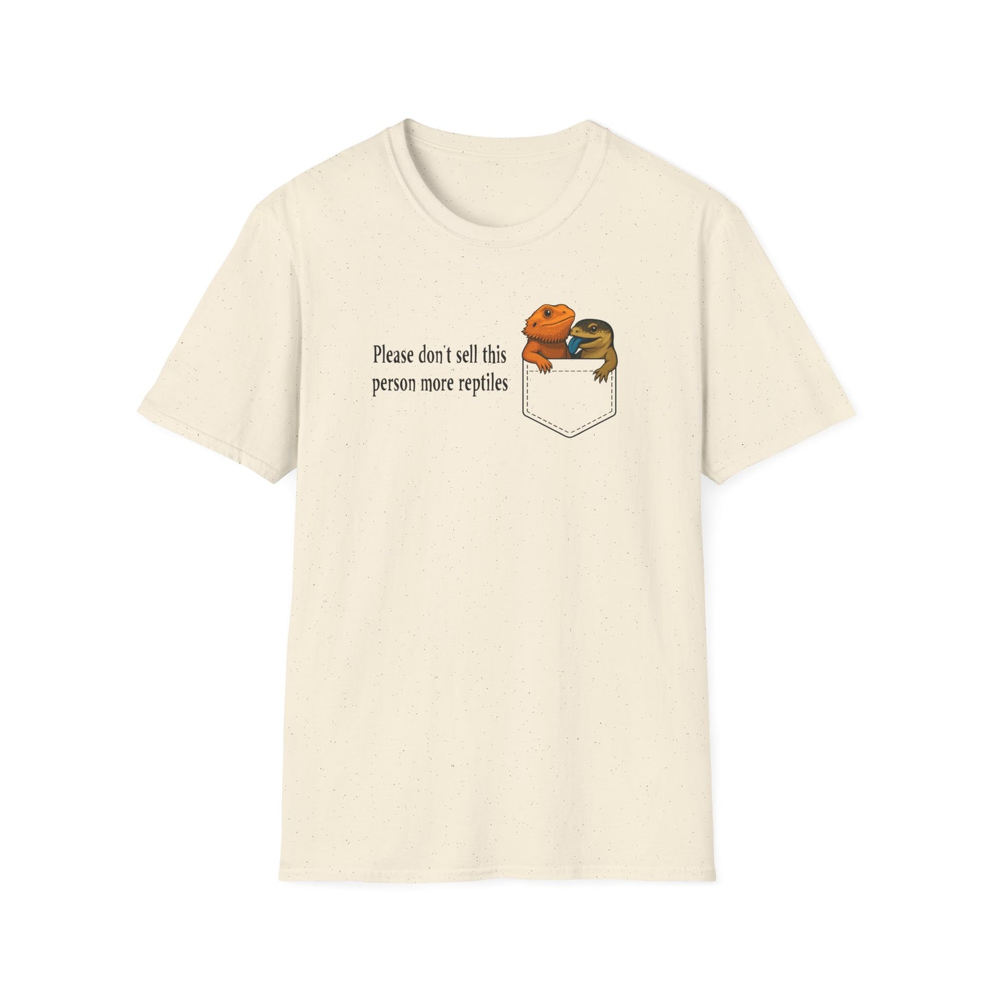 Reptile Addict T-Shirt Please Don’t Sell Me More Reptiles Funny Shirt, Bearded Dragon & Lizard Pocket Tee, Herpetology Gift