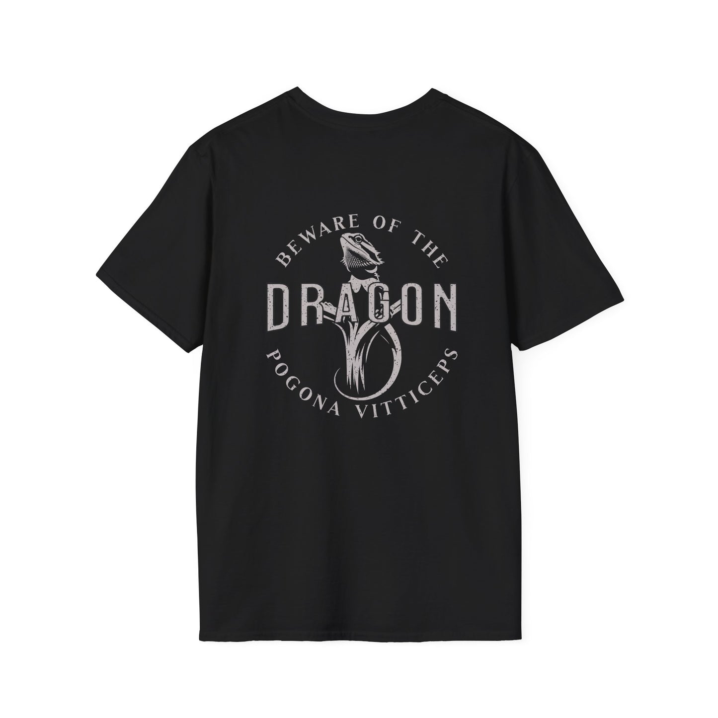 Beware Of The Dragon Front And Back T-Shirt, Bearded Dragon Shirt, Pogona Vitticeps Tee, Reptile Lover Gift, Lizard Keeper Shirt