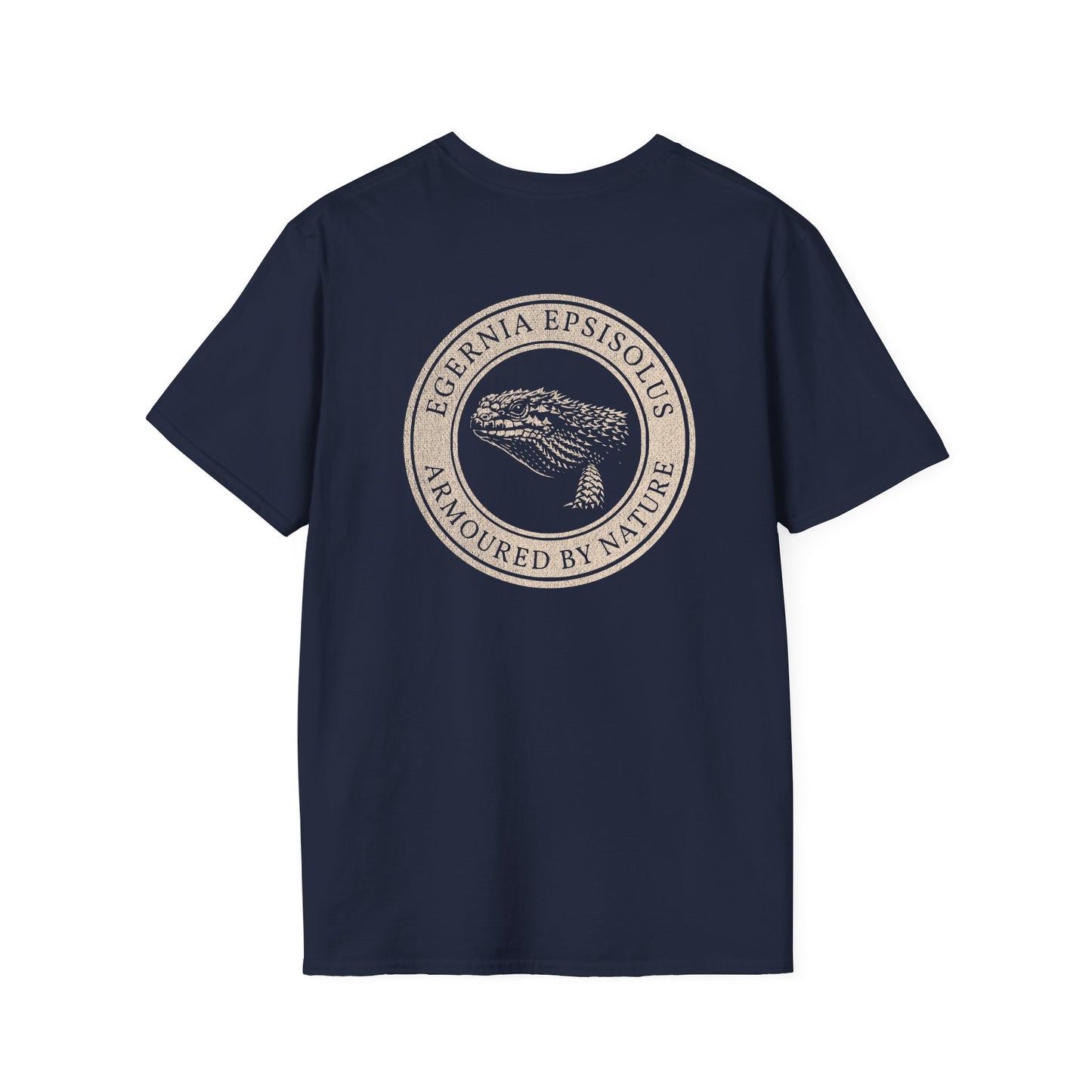 Egernia Lizard T-Shirt, Armoured By Nature Tee, Australian Reptile Shirt, Spiny Tailed Lizard Tee, Herpetology T-Shirt, Aussie Reptile Graphic Tee, Double Sided Shirt