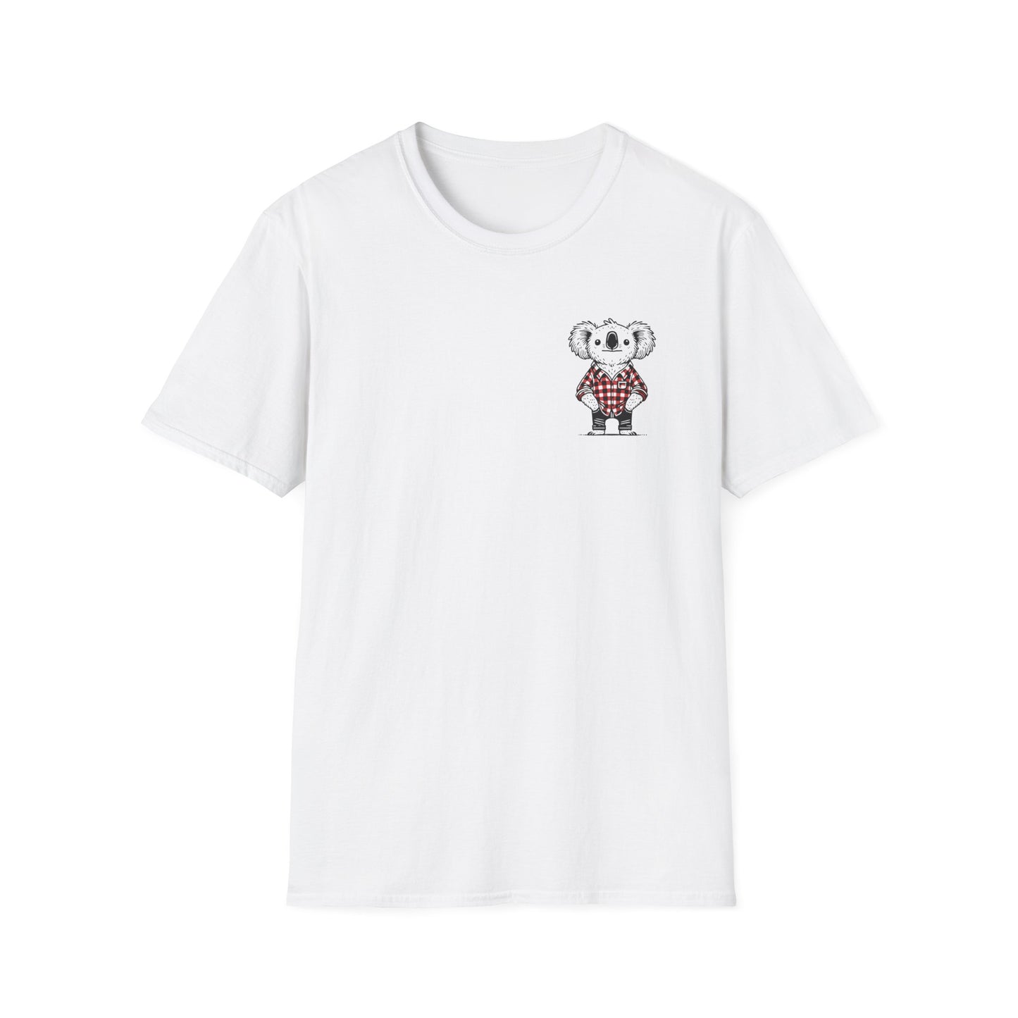 Whimsical Koala T-Shirt, Cute Koala Shirt, Funny Aussie Animal Tee, Australian Wildlife Shirt, Koala Gift, Quirky Animal Pocket Print