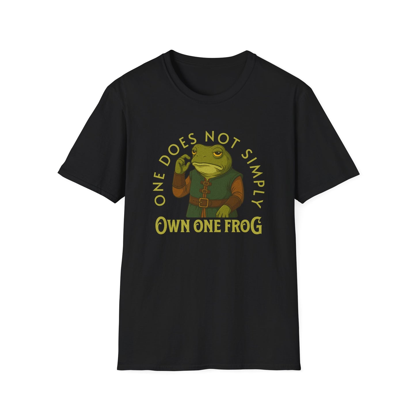 One Does Not Simply Own One Frog T-Shirt – Funny Frog Keeper & Amphibian Lover Tee