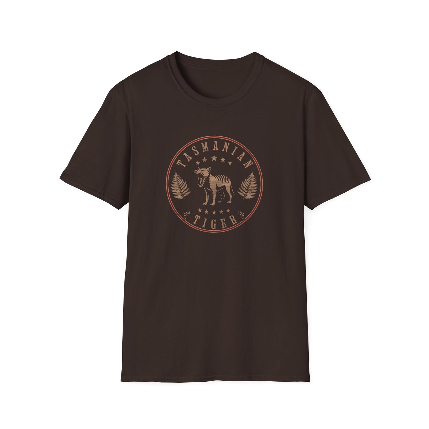 Vintage Tasmanian Tiger T-Shirt – Retro Thylacine Design, Australian Wildlife Tee