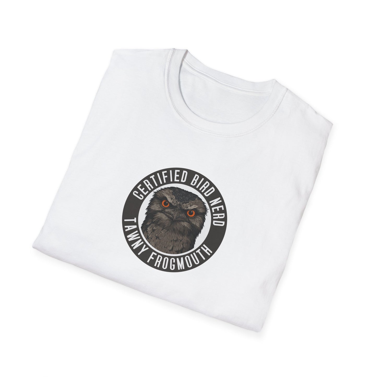 Tawny Frogmouth T-Shirt, Certified Bird Nerd Shirt, Australian Bird Tee, Birdwatching Gift, Wildlife Lover Tee, Native Bird Shirt