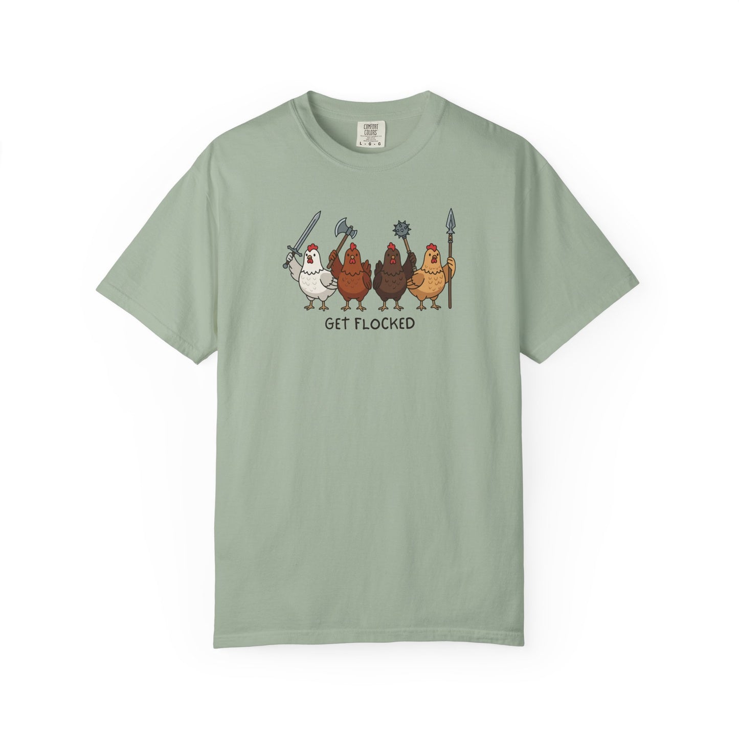 Get Flocked Chicken Shirt, Funny Chicken T Shirt, Comfort Colors Chicken Tee, Backyard Chicken Shirt, Farm Animal Tee, Chicken Lover Gift