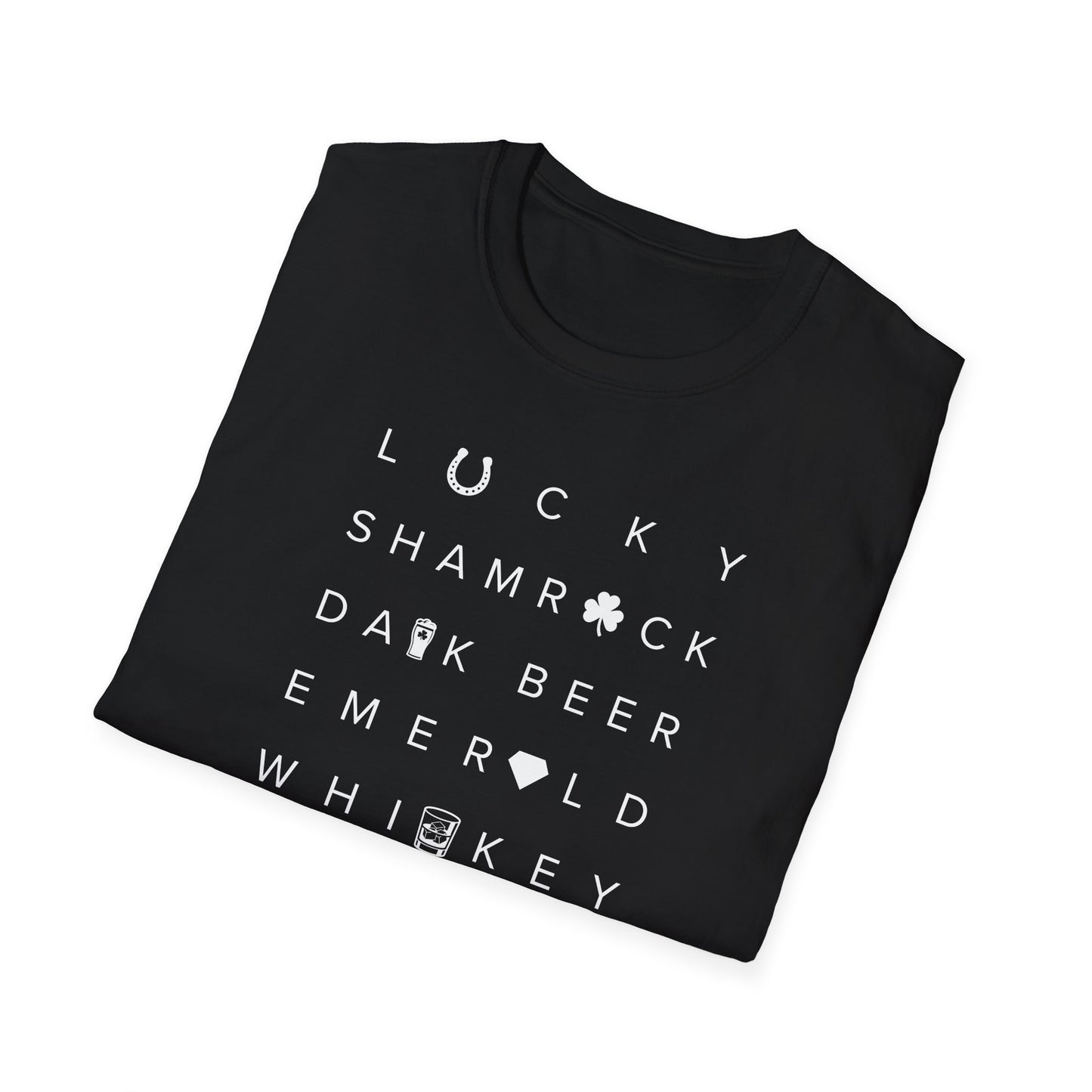 St Patrick’s Day T-Shirt, Lucky Shamrock Dark Beer Whiskey Shirt, Irish Party Tee, Green Graphic Shirt, St Paddy’s Day Shirt