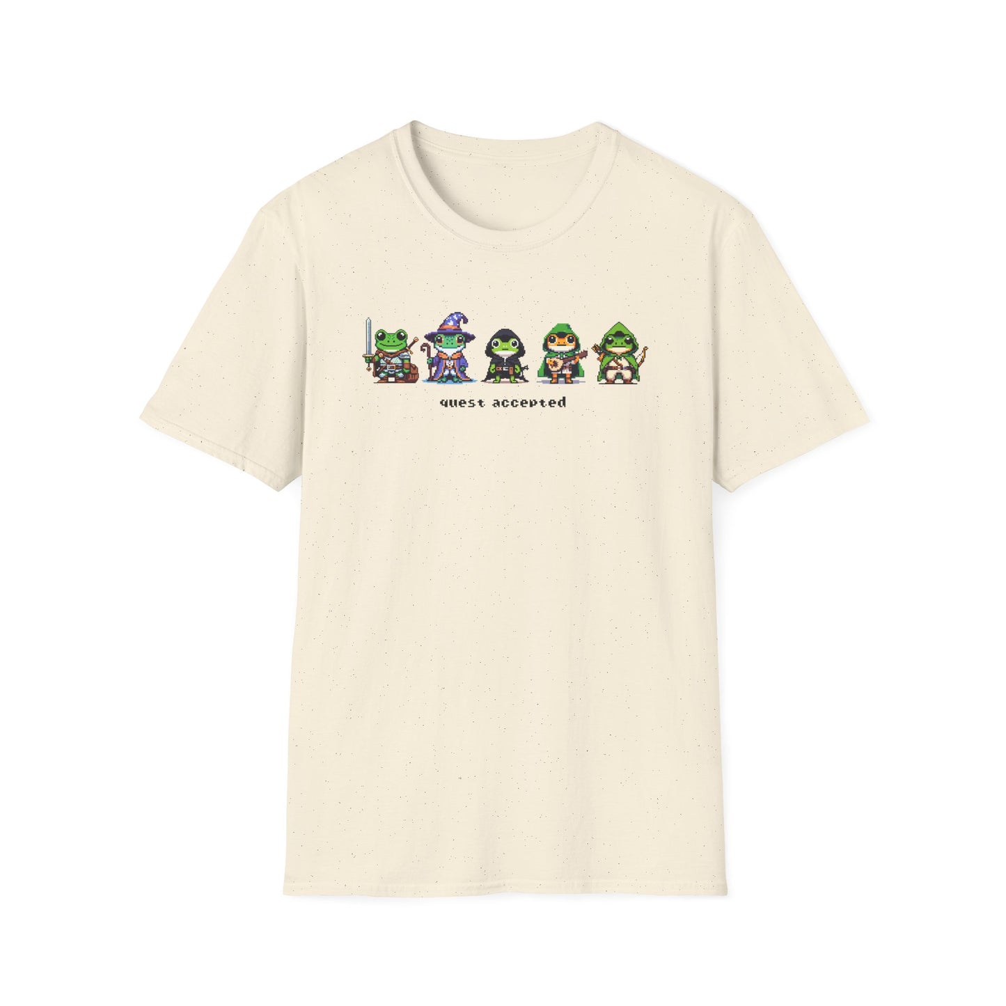 Frog Quest Accepted T-Shirt, Gamer Frog Shirt, Pixel Frog Tee, RPG Frog Shirt, Fantasy Frog Shirt, Funny Gaming Tee, Frog Lover Gift