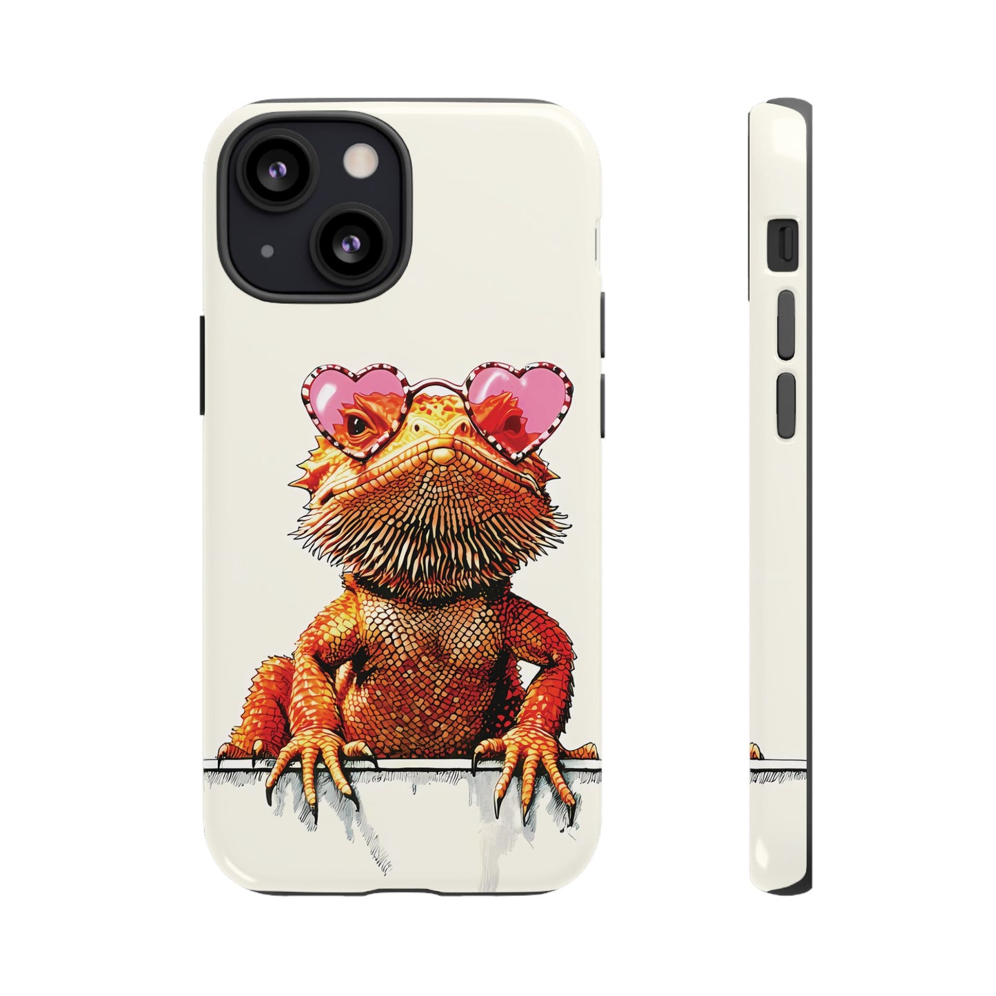 Valentines Day iPhone Case for Reptile Keepers | Bearded Dragon Lover Gift | Cute Herpetology Phone Case | Scaly Love Design