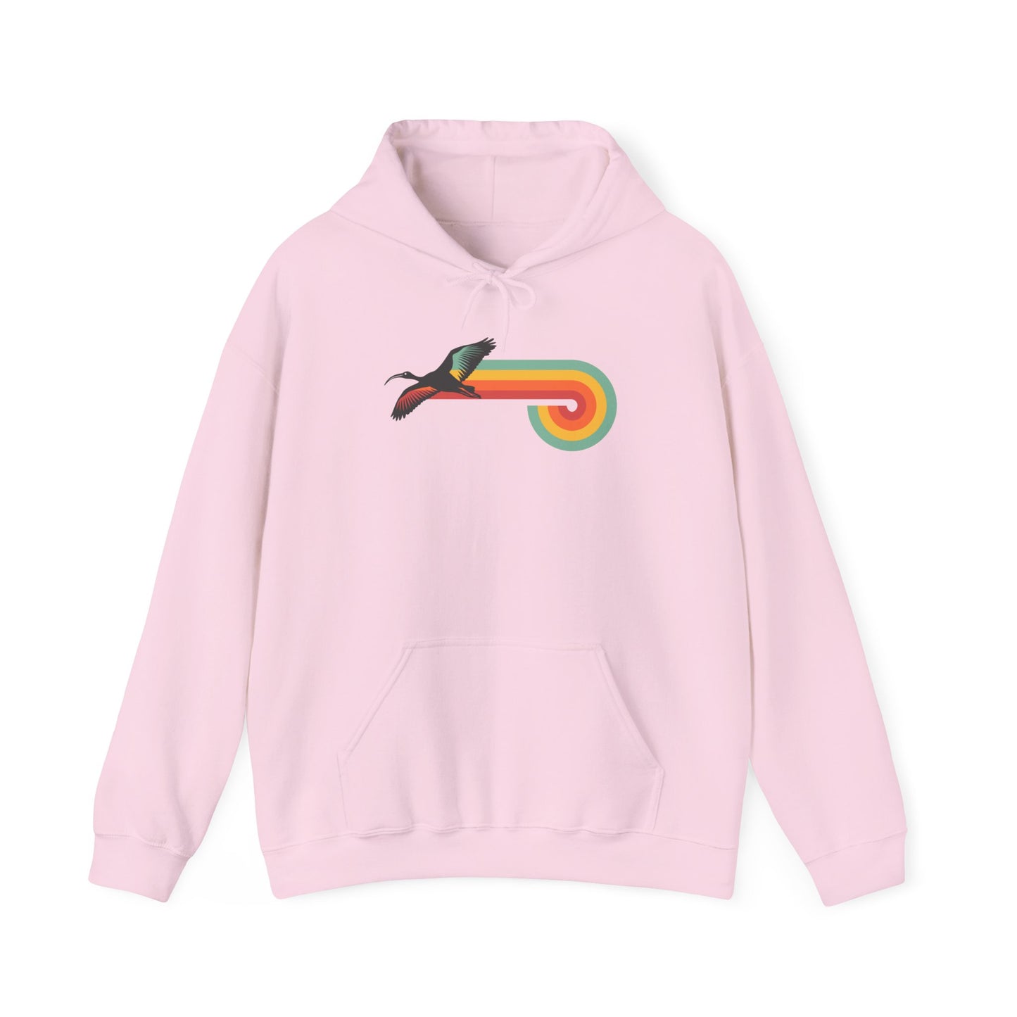 Retro Ibis Hoodie, Bin Chicken Hoodie, Vintage Bird Hoodie, Funny Australian Bird Hoodie, Retro Aussie Hoodie, White Ibis Sweatshirt, Bird Lover Gift
