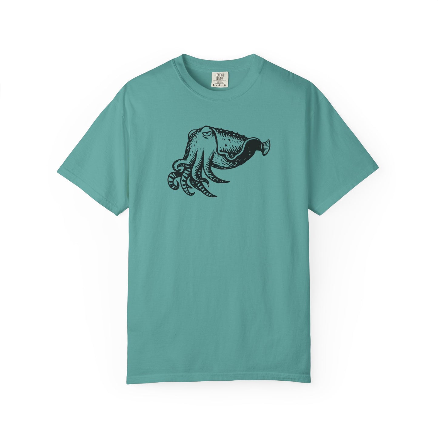 Cuttlefish Shirt, Comfort Colors Ocean Animal Tee, Cephalopod T Shirt, Marine Biology Gift, Scuba Diver Shirt, Sea Life Graphic Tee
