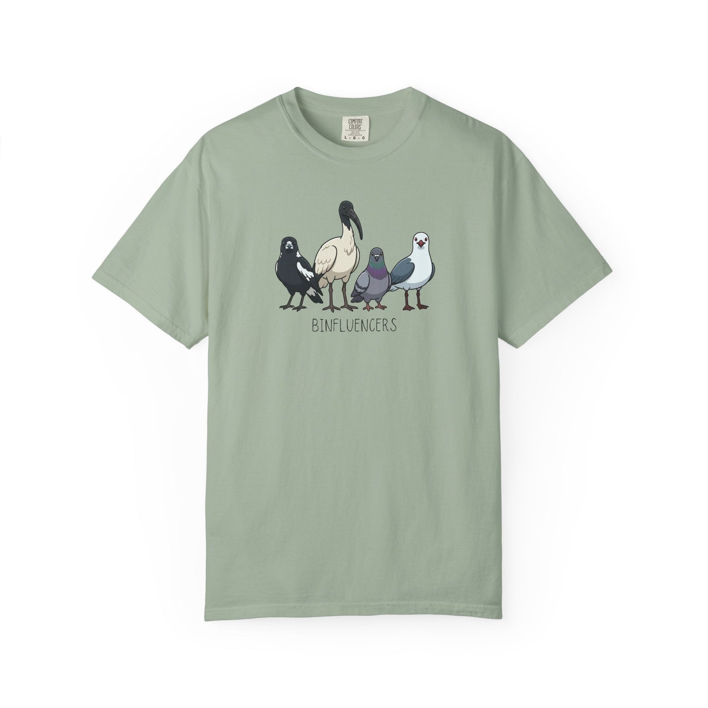 Binfluencers Bird Shirt, Australian Bird Tee, Comfort Colors Bin Chicken Shirt, Ibis Magpie Pigeon Seagull Graphic Tee, Bird Lover Gift