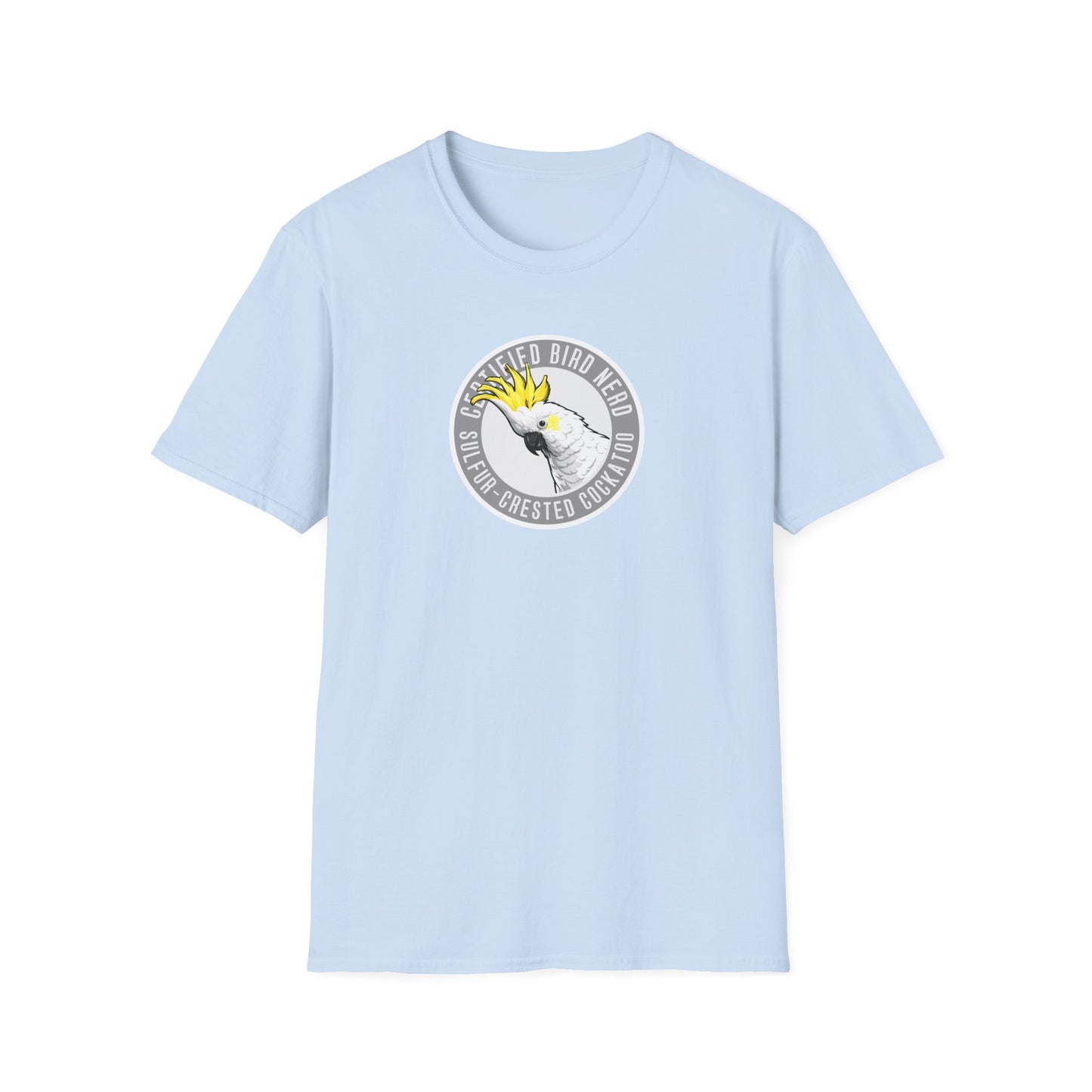 Sulfur-Crested Cockatoo T-Shirt, Certified Bird Nerd Shirt, Australian Bird Tee, Cockatoo Lover Gift, Birdwatching Shirt, Wildlife Tee