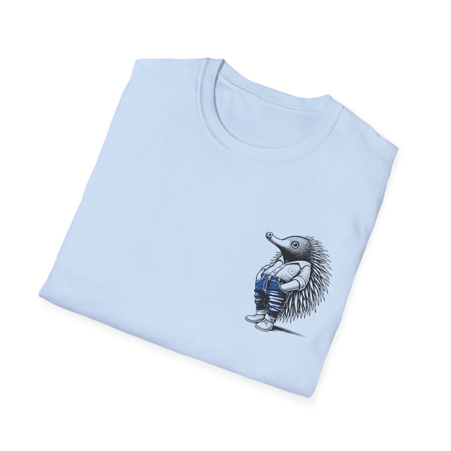 Echidna T-Shirt – Echidna Wearing Jeans Funny Australian Wildlife Tee
