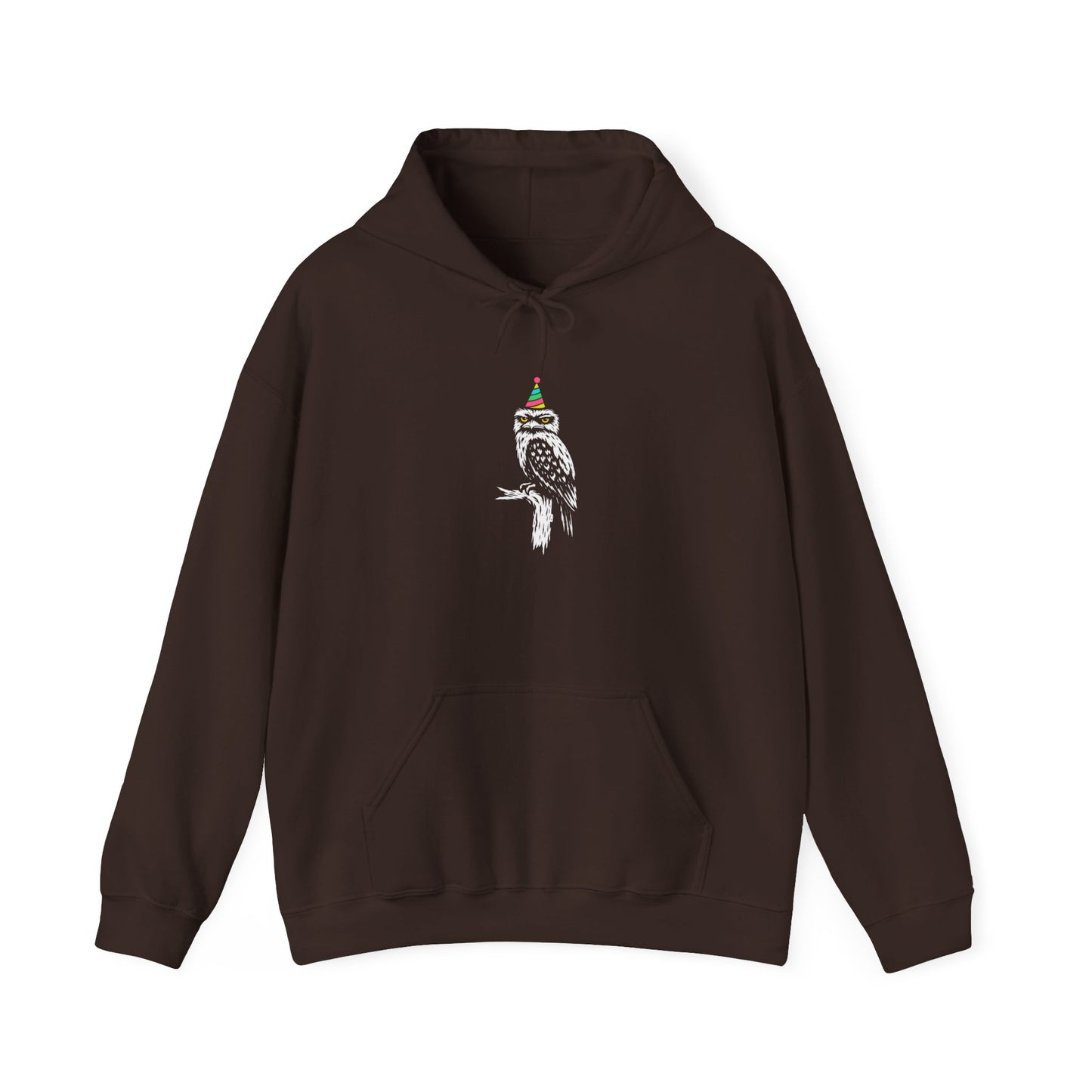Tawny Frogmouth Hoodie, Funny Owl Hoodie, Australian Bird Hoodie, Party Bird Sweatshirt, Frogmouth Hoodie, Aussie Wildlife Hoodie, Bird Lover Gift