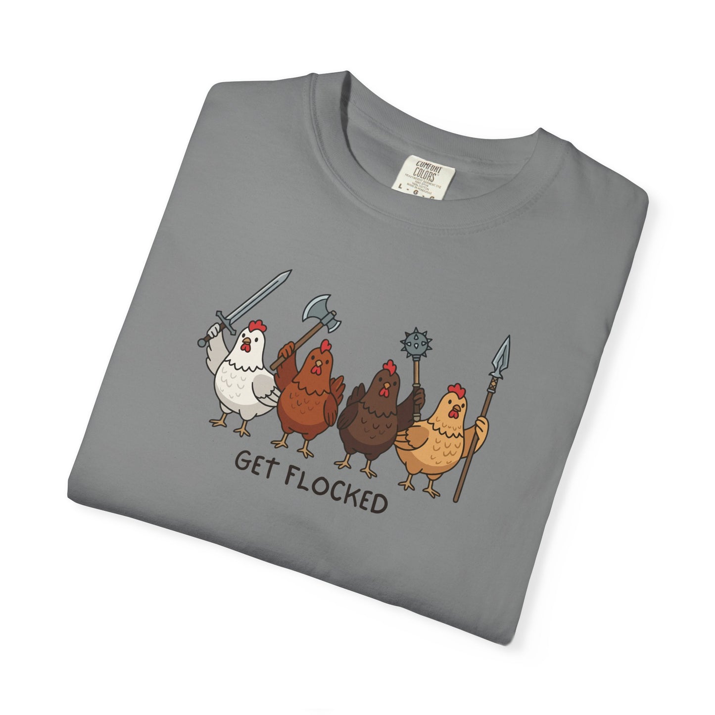 Get Flocked Chicken Shirt, Funny Chicken T Shirt, Comfort Colors Chicken Tee, Backyard Chicken Shirt, Farm Animal Tee, Chicken Lover Gift