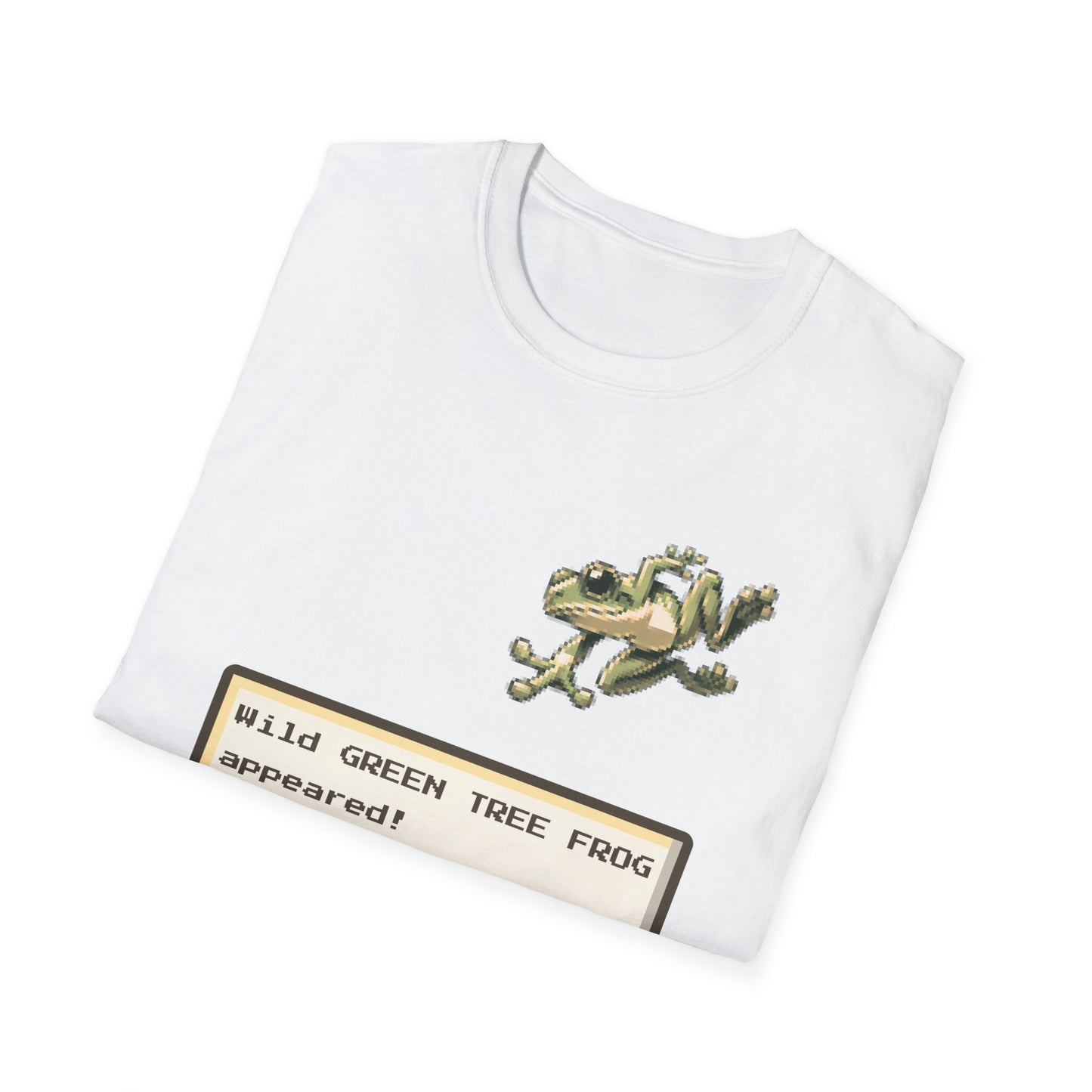 A Wild Green Tree Frog Appears T-Shirt – Funny Australian Amphibian Gamer Tee