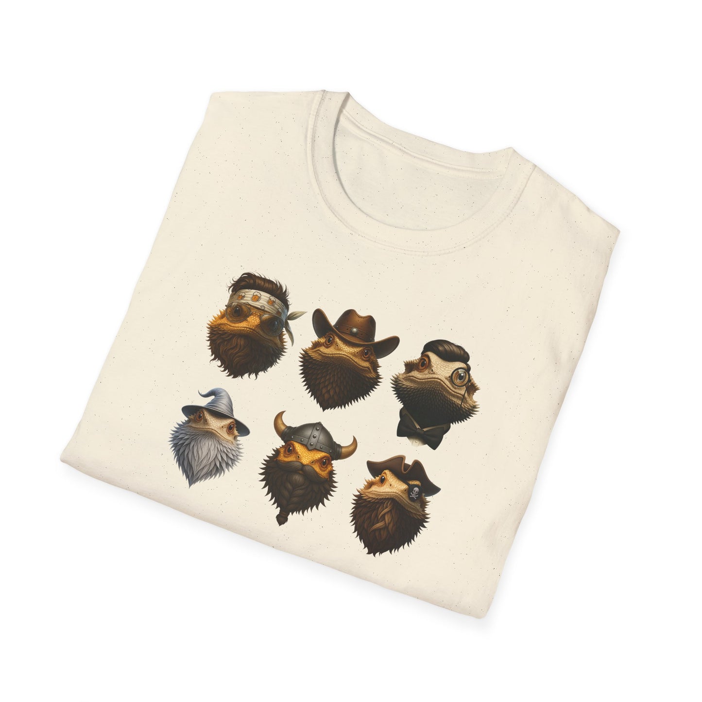 Bearded Dragon T-Shirt History’s Greatest Beards Funny Reptile Shirt, Viking Wizard Pirate Beard Tee, Aussie Lizard Gift