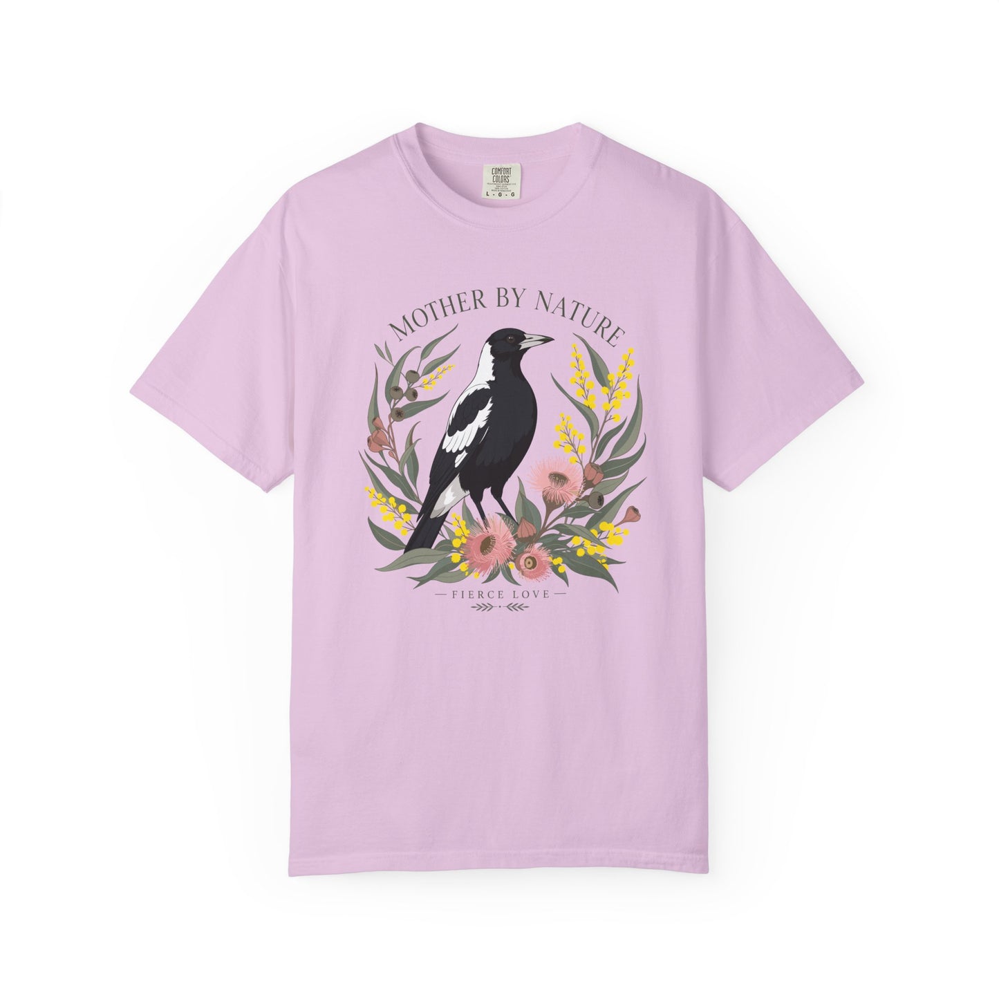 Mother By Nature Magpie Shirt, Comfort Colors Mothers Day Tee, Australian Magpie Shirt, Fierce Love Bird Shirt, Wildlife Mum Gift