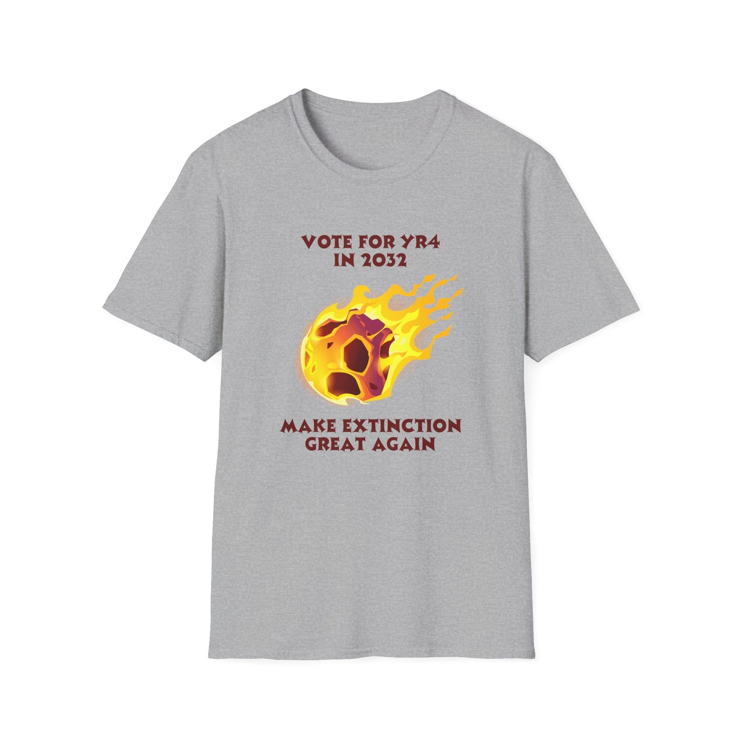 YR4 Asteroid T-Shirt – Make Extinction Great Again Funny Science Space Tee