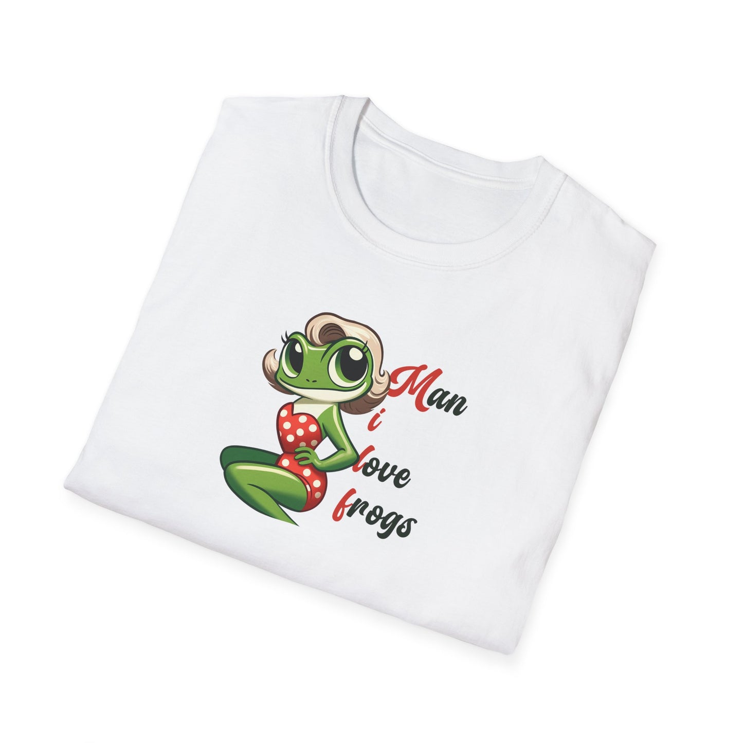 Man I Love Frogs T-Shirt, Funny Frog Shirt, Cute Frog Tee, Frog Lover Gift, Vintage Style Frog Shirt, Funny Animal Tee