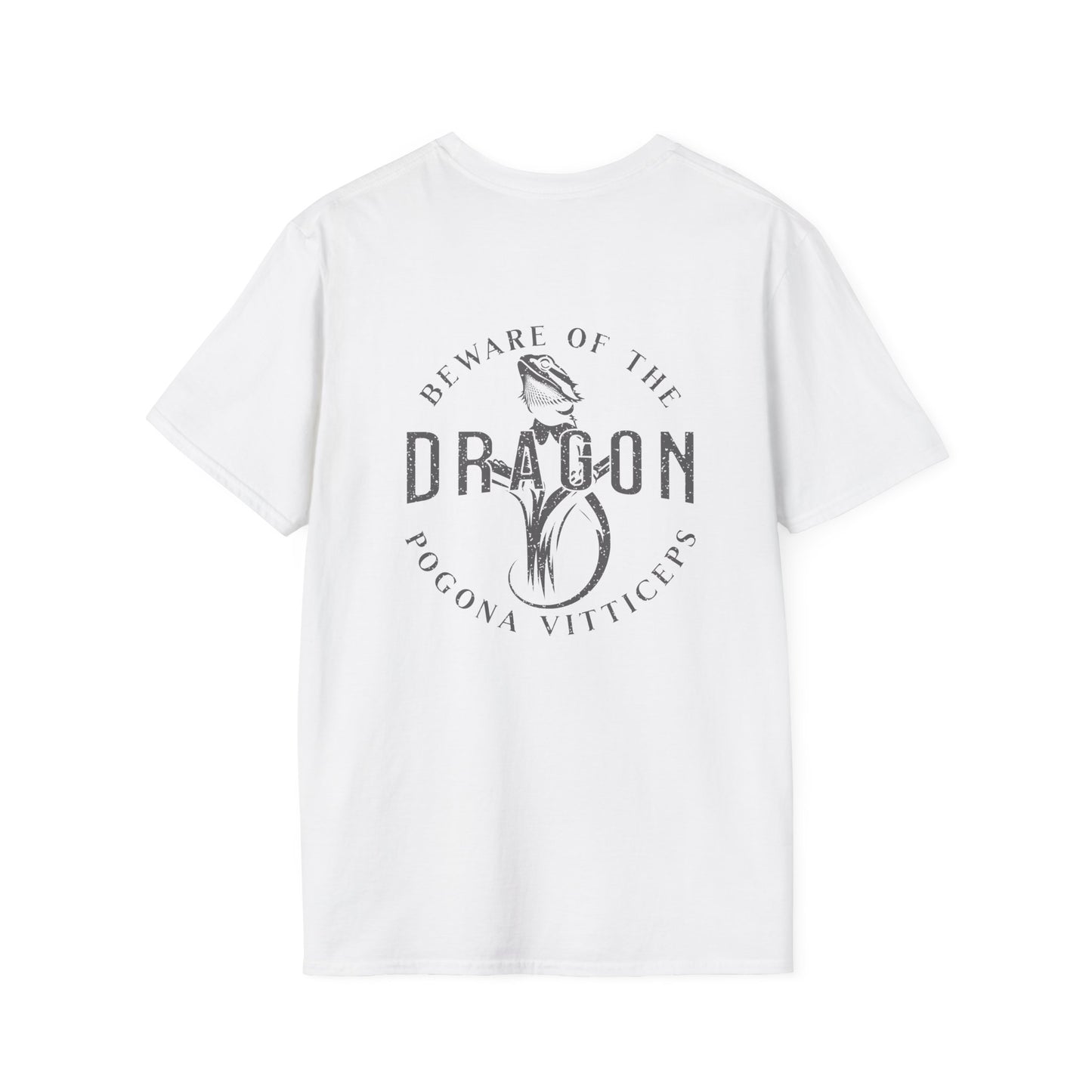 Beware Of The Dragon Front And Back T-Shirt, Bearded Dragon Shirt, Pogona Vitticeps Tee, Reptile Lover Gift, Lizard Keeper Shirt